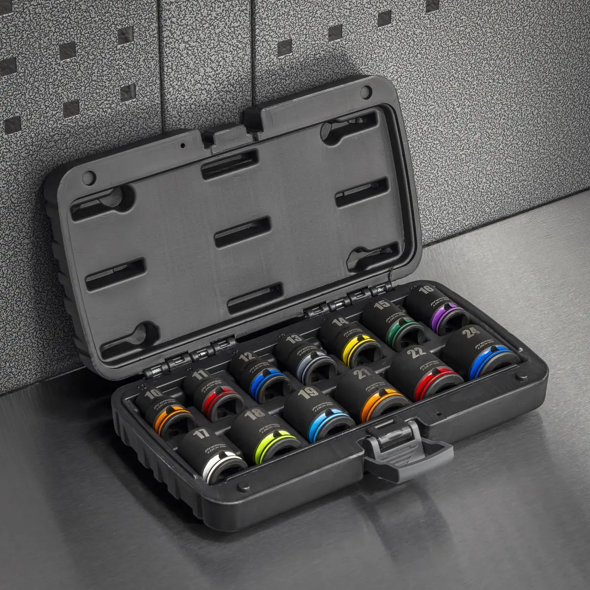 Sealey Premier Lock-On™ Impact Socket Set 13pc 1/2"Sq Drive 6pt Metric - Image 6