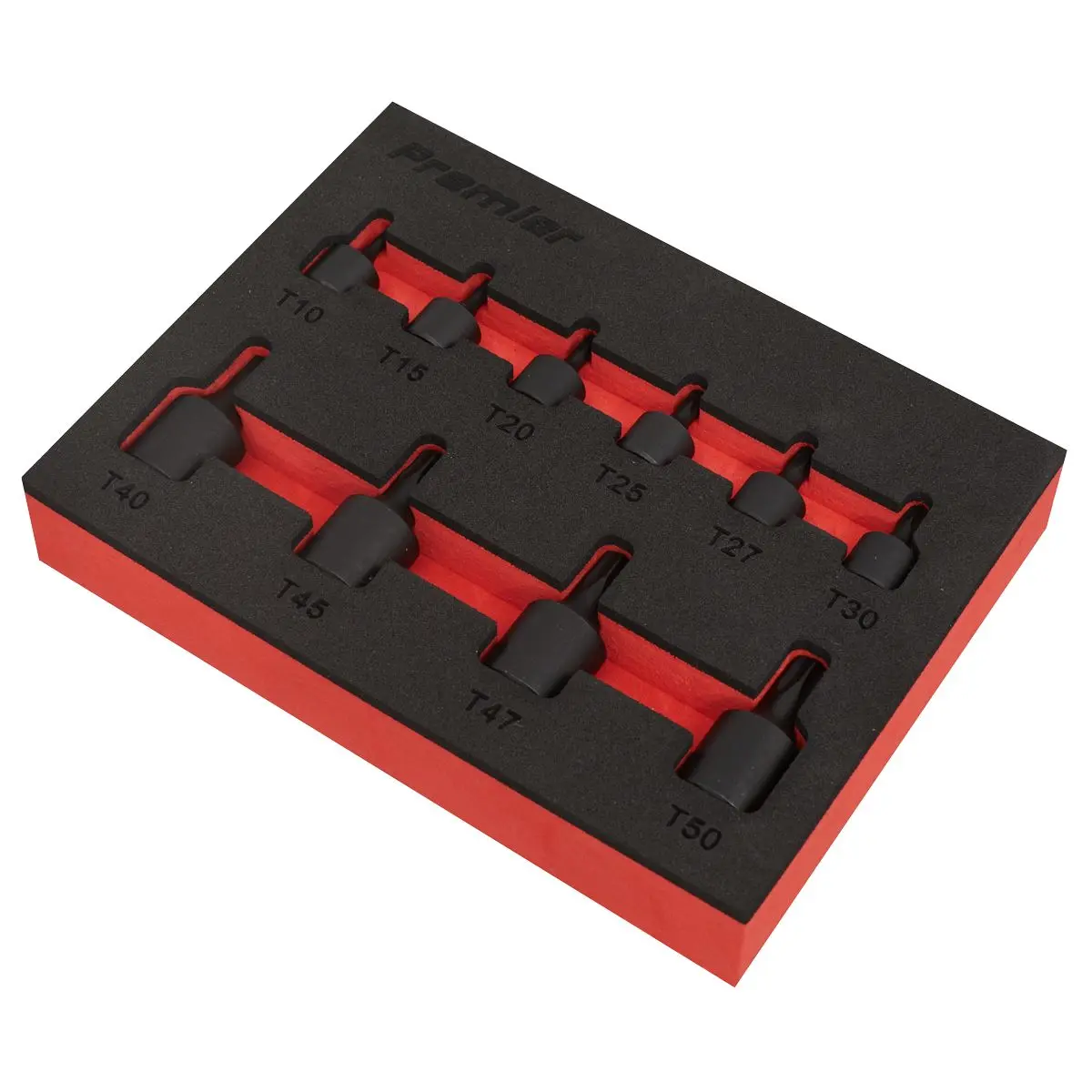 Sealey Premier Low Profile TRX-Star* Impact Socket Bit Set 1/4" & 3/8" Sq Drive 10pc - Image 5