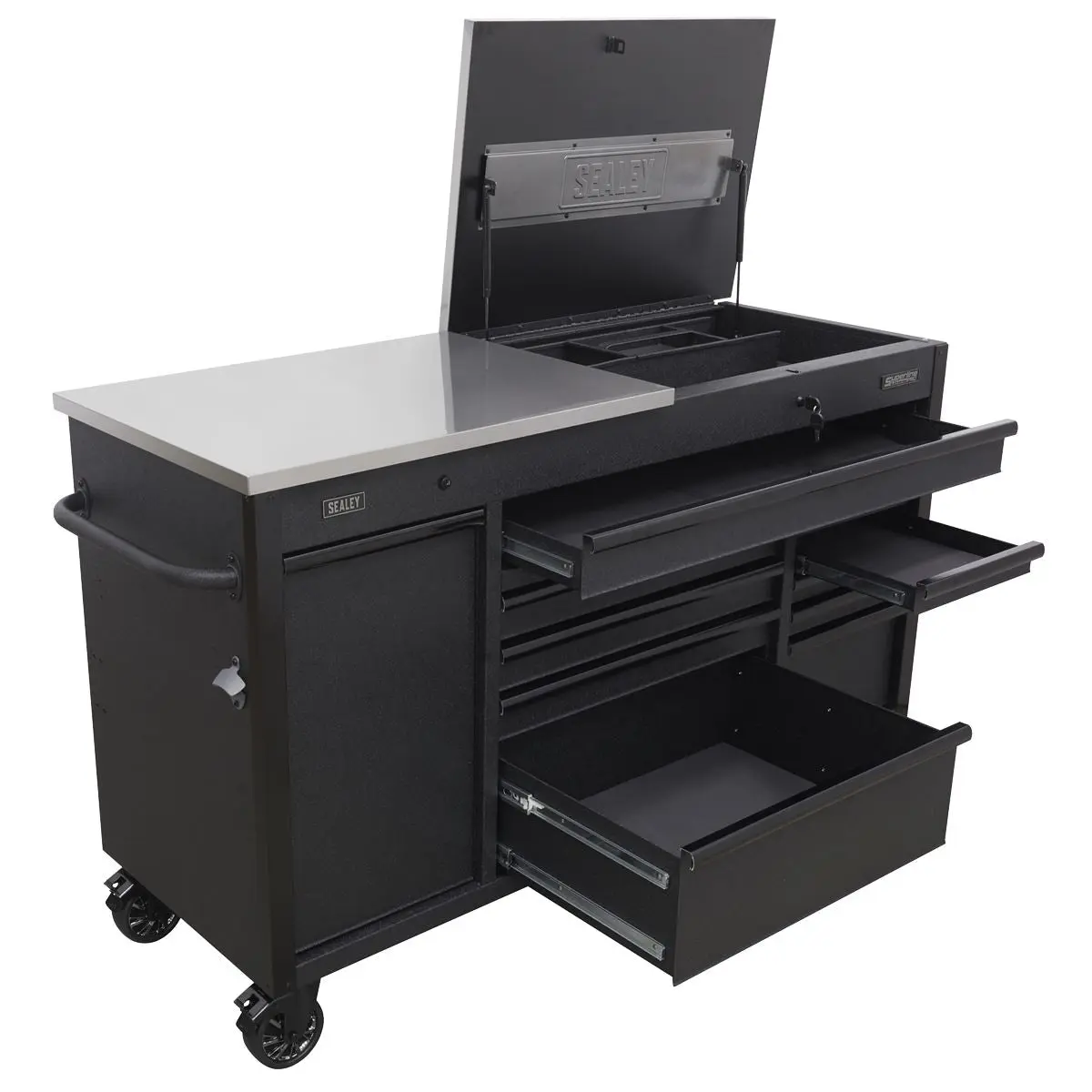 Sealey Superline Pro Mobile Tool Cabinet 1600mm with Power Tool Charging Drawer - Image 4