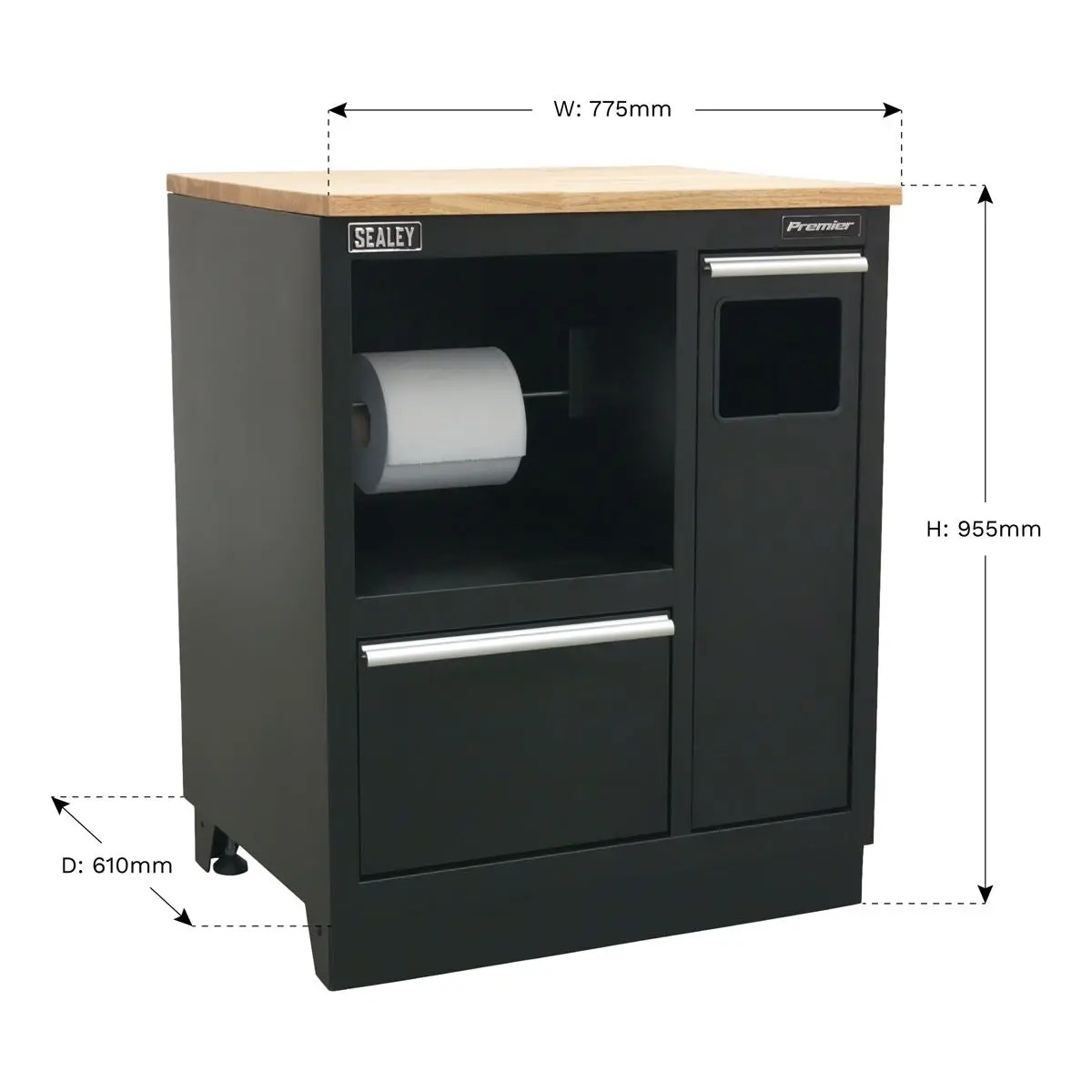 Sealey Premier Modular Floor Cabinet Multifunction 775mm Heavy-Duty - Image 4