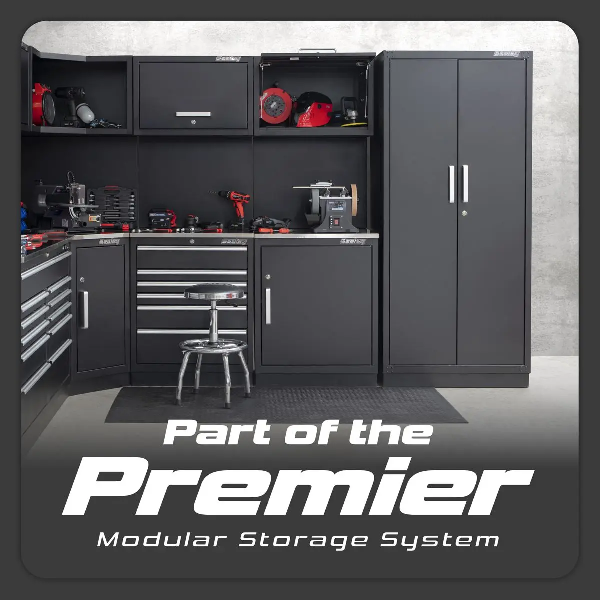 Sealey Premier Premier 3.3m Storage System - Stainless Worktop - Image 18