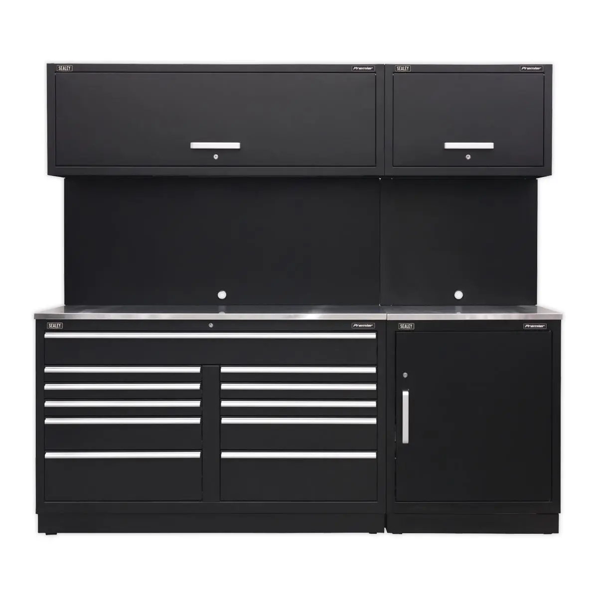 Sealey Premier Premier 2.3m Storage System - Stainless Worktop