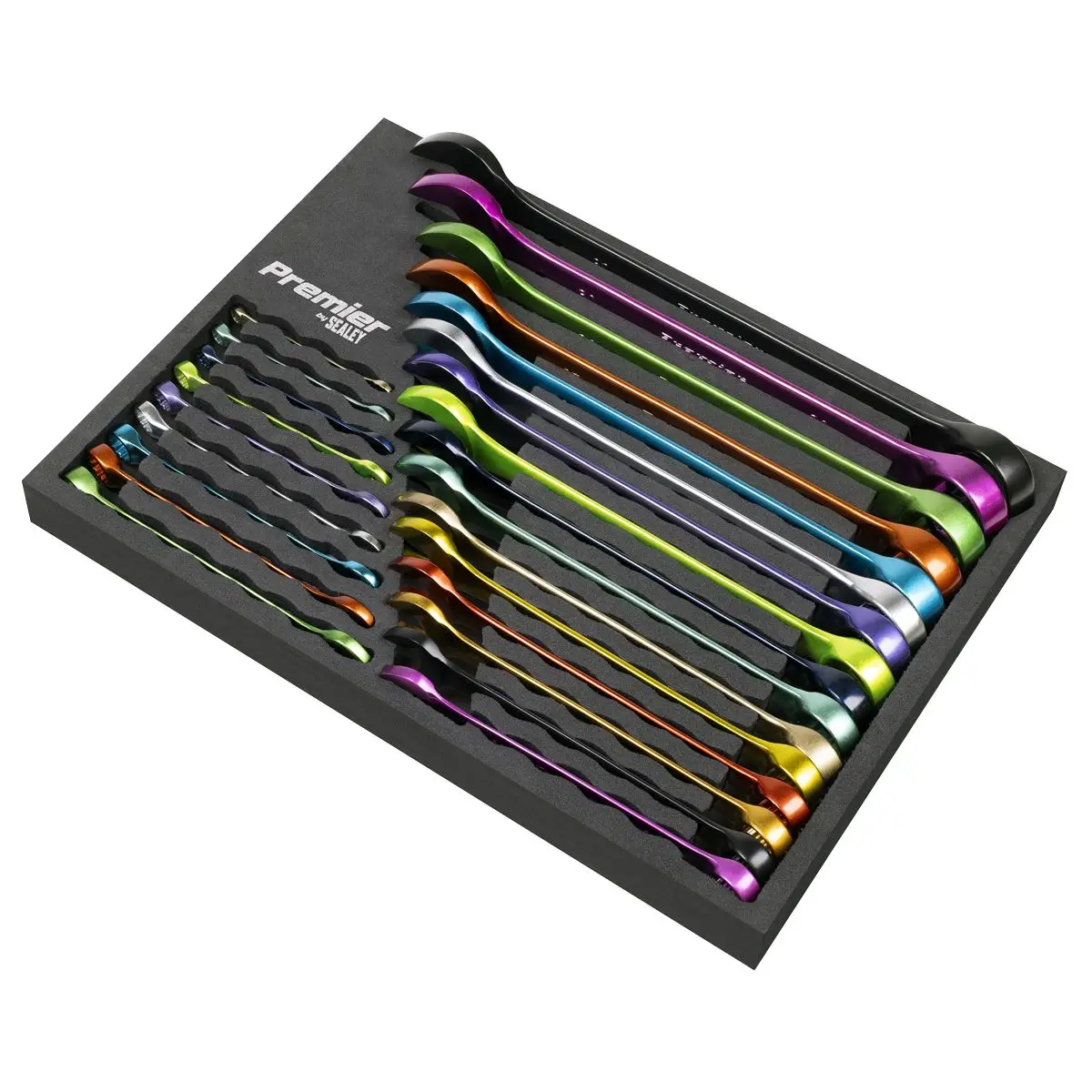 Sealey Premier Multi-Coloured Combination Spanner Set 25pc - Image 3