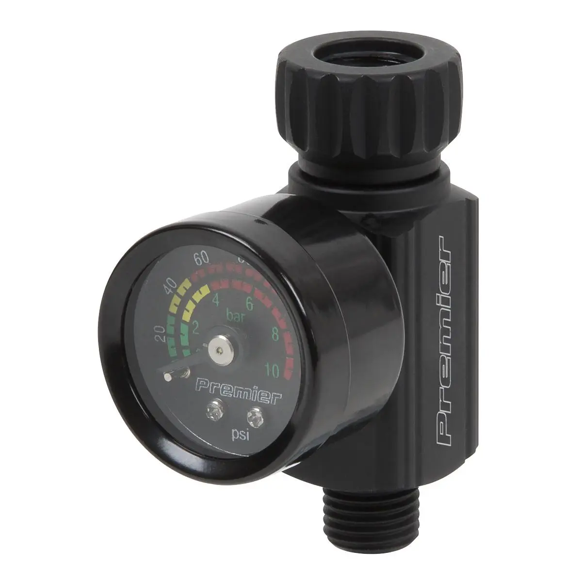 Sealey Premier On-Gun Air Pressure Regulator/Gauge with Glass Lens - Image 7