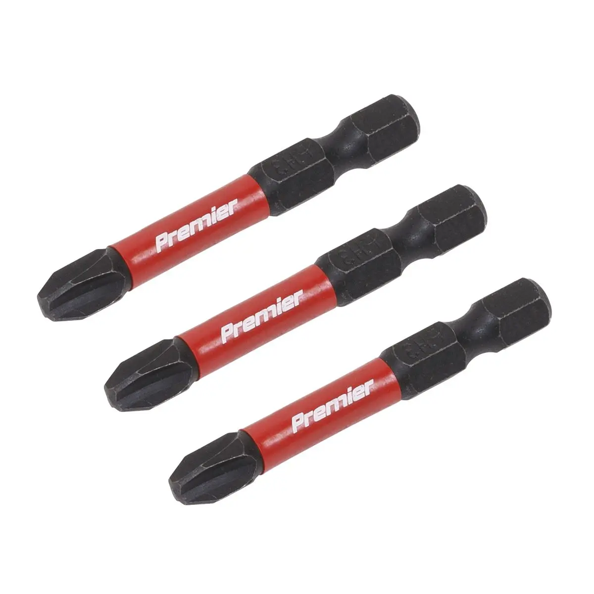 Sealey Premier Phillips #3 Impact Power Tool Bits 50mm - 3pc - Image 3