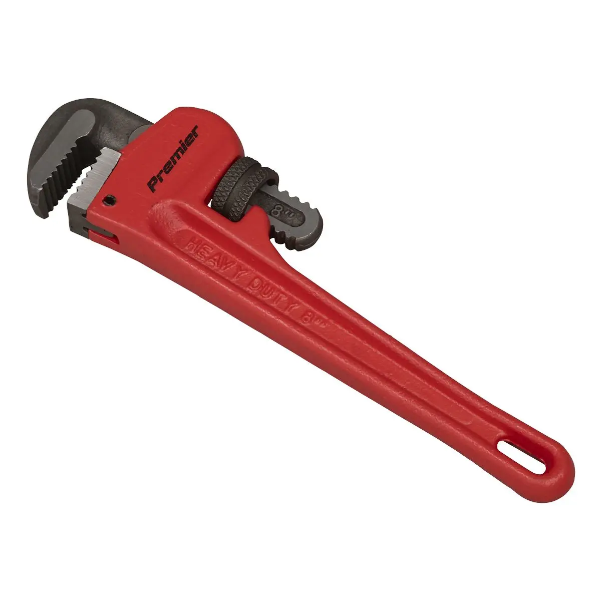 Sealey Premier Cast Steel Pipe Wrench European Pattern 200mm - Image 4