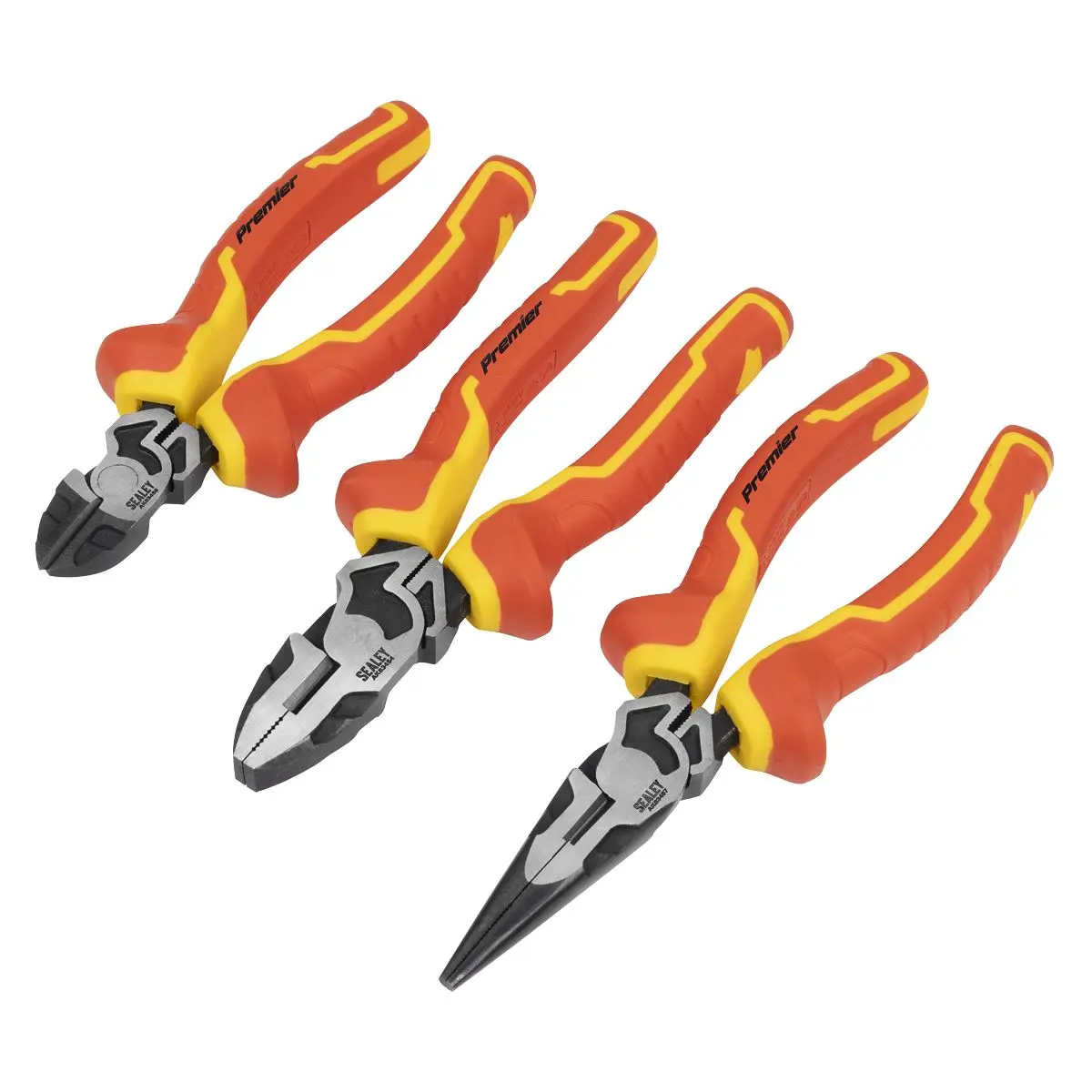 Sealey Premier High Leverage Pliers Set 3pc - VDE Approved - Image 5