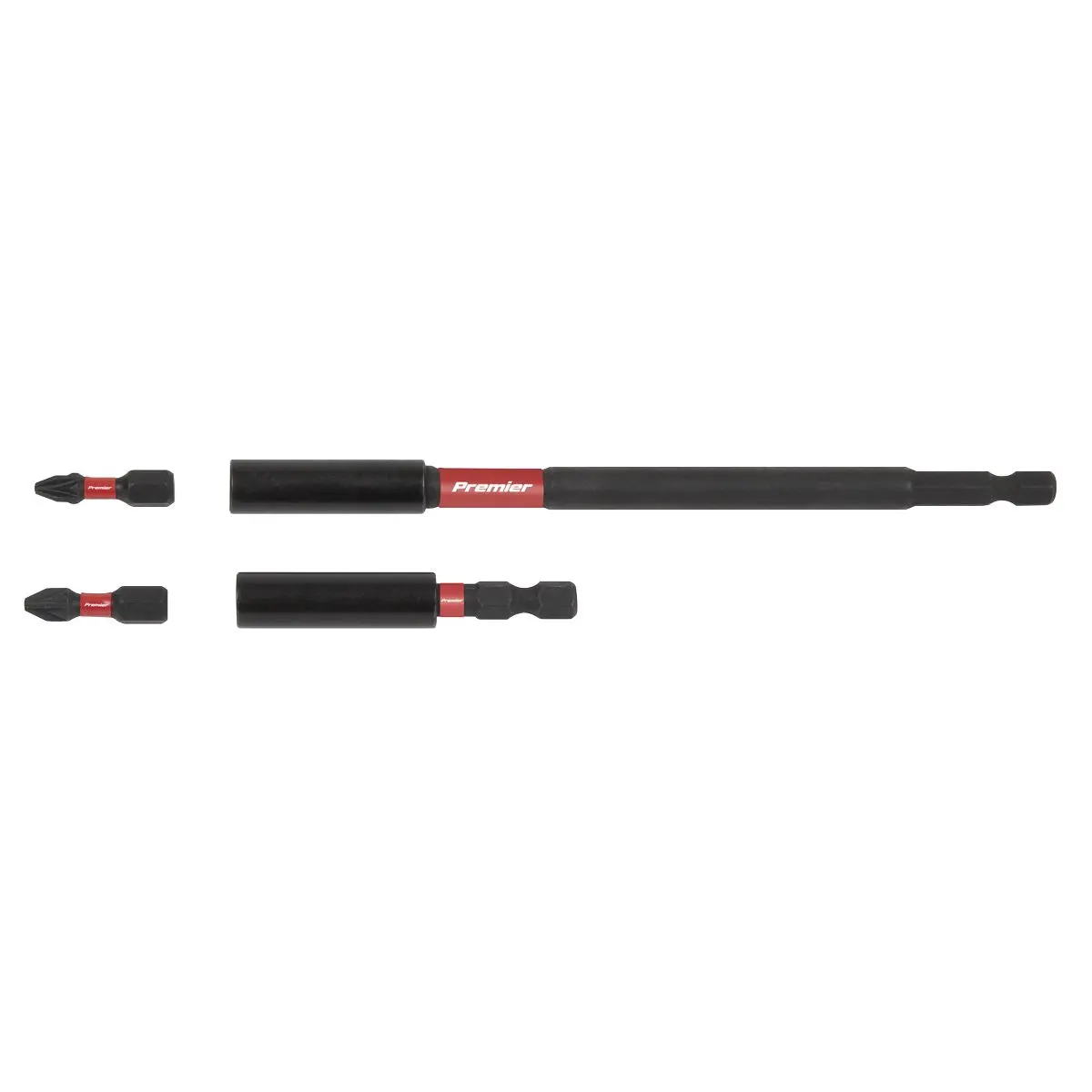 Sealey Premier Power Tool Bit Holder Set 4pc Impact Grade - Image 3