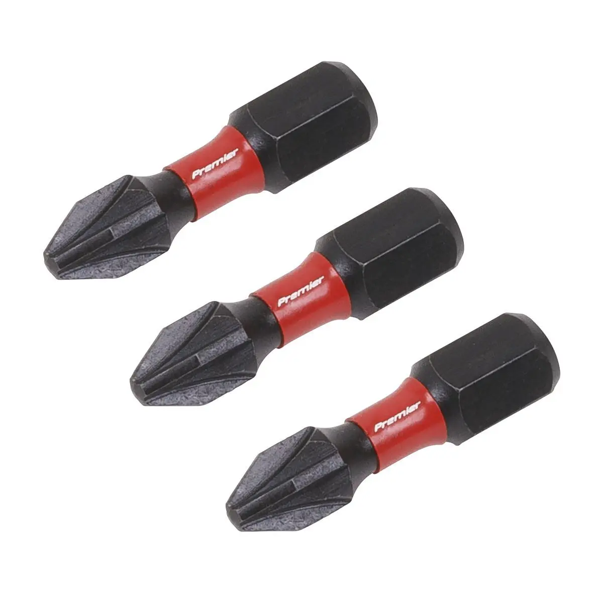 Sealey Premier Pozi #2 Impact Power Tool Bits 25mm - 3pc - Image 4
