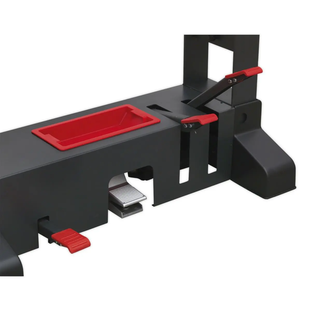 Sealey Premier Premier Air/Hydraulic Press 50 Tonne Floor Type with Sliding Ram and Foot Pedal - Image 6