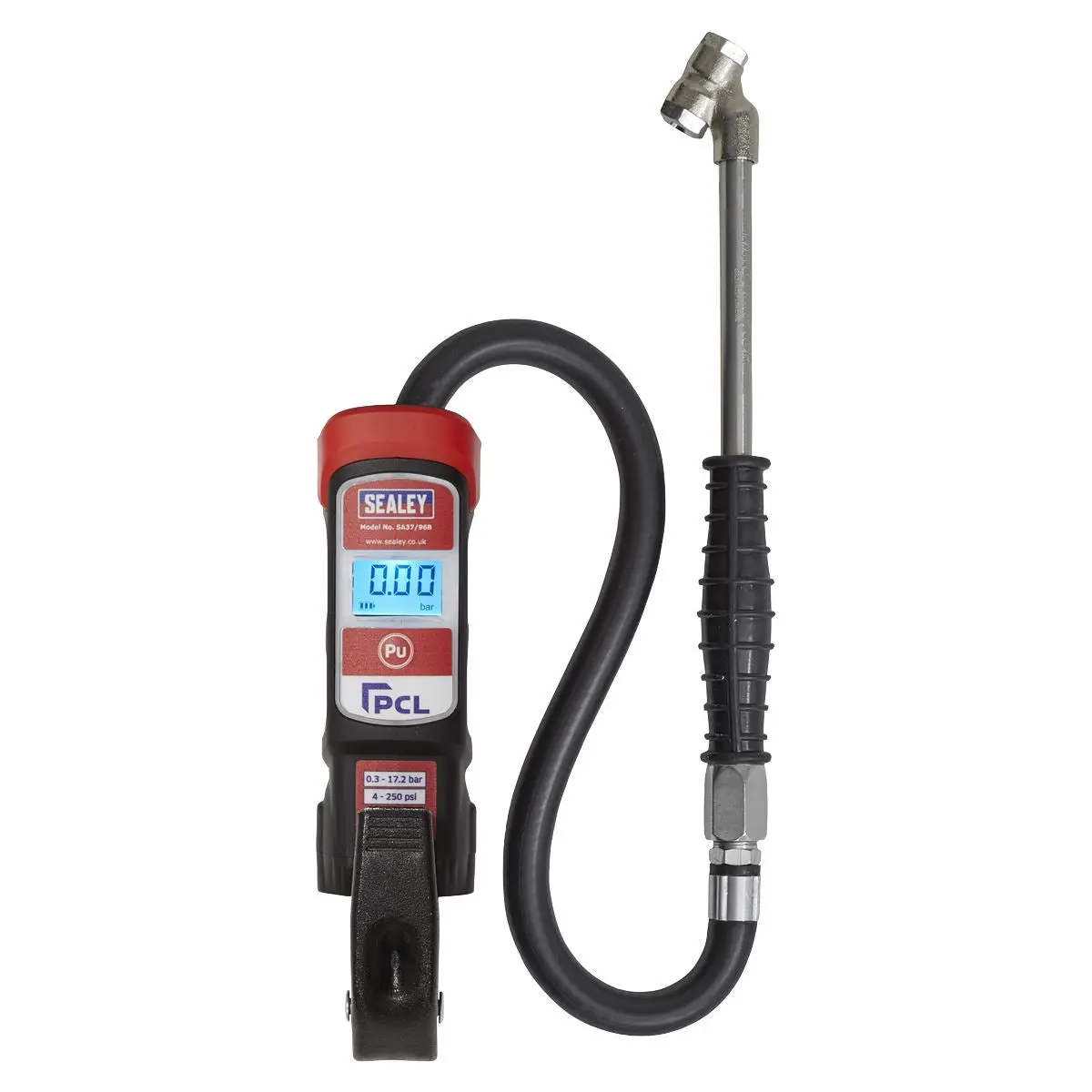 PCL Premier Anodised Digital Tyre Inflator with Twin Push-On Connector - Image 3
