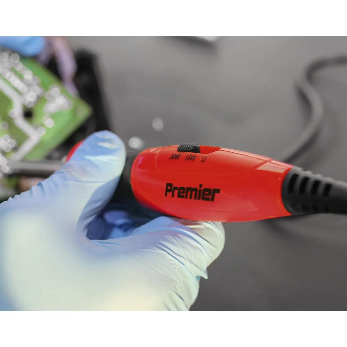 Sealey Premier Professional Soldering Iron with Long-Life Tip Dual Wattage 15/30W/230V - Image 2