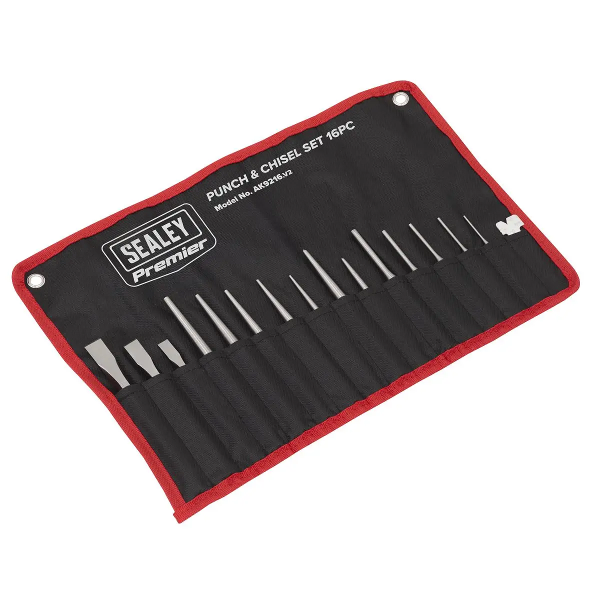 Sealey Premier Punch & Chisel Set 16pc - Image 2
