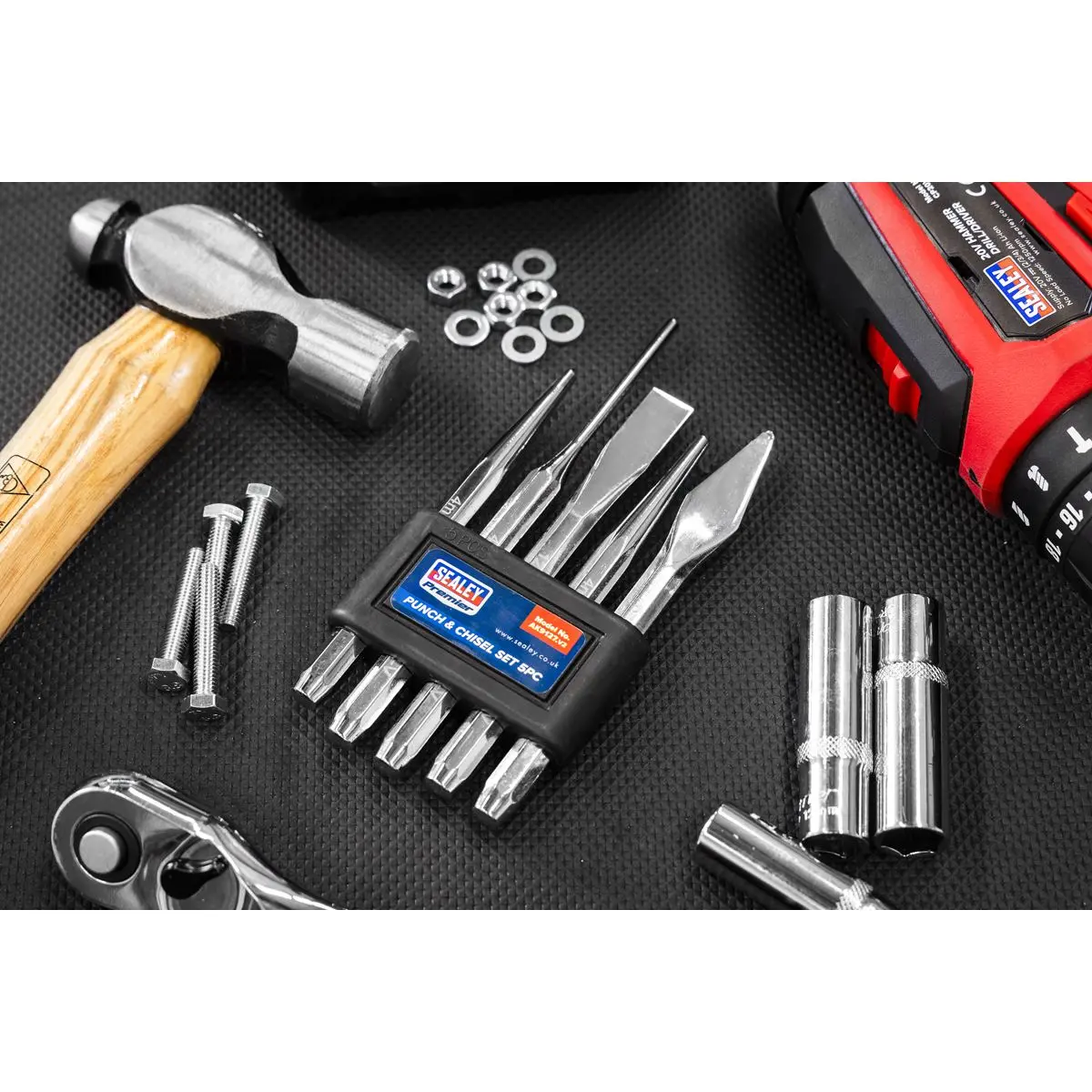 Sealey Premier Punch & Chisel Set 5pc - Image 2