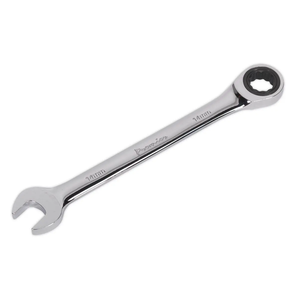 Sealey Premier Ratchet Combination Spanner 14mm - Image 2
