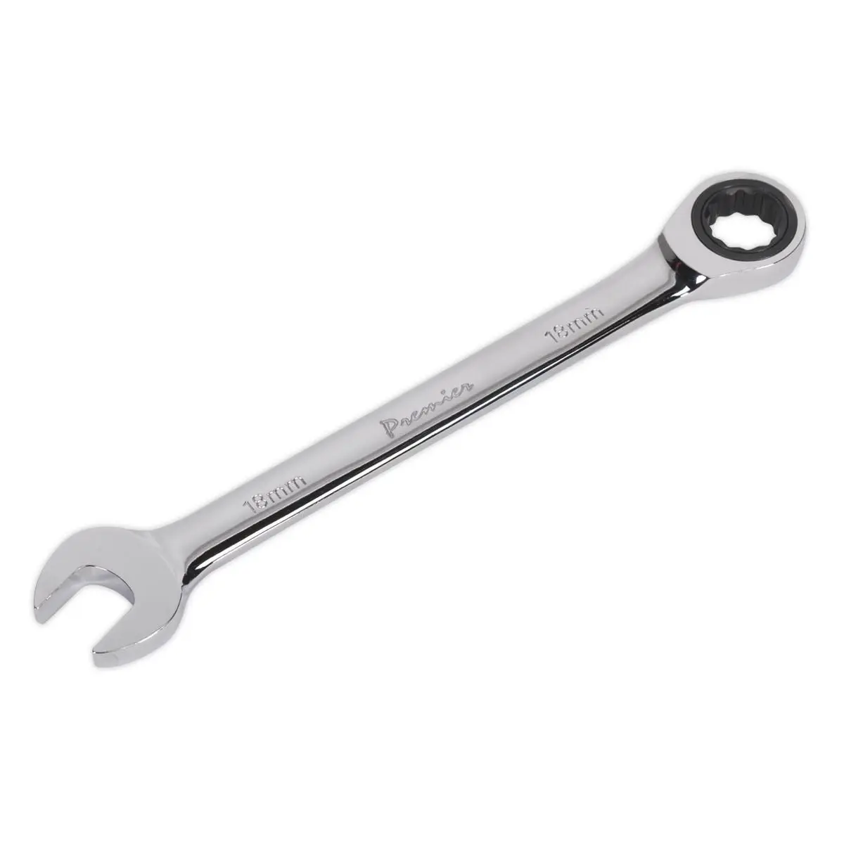 Sealey Premier Ratchet Combination Spanner 18mm - Image 2