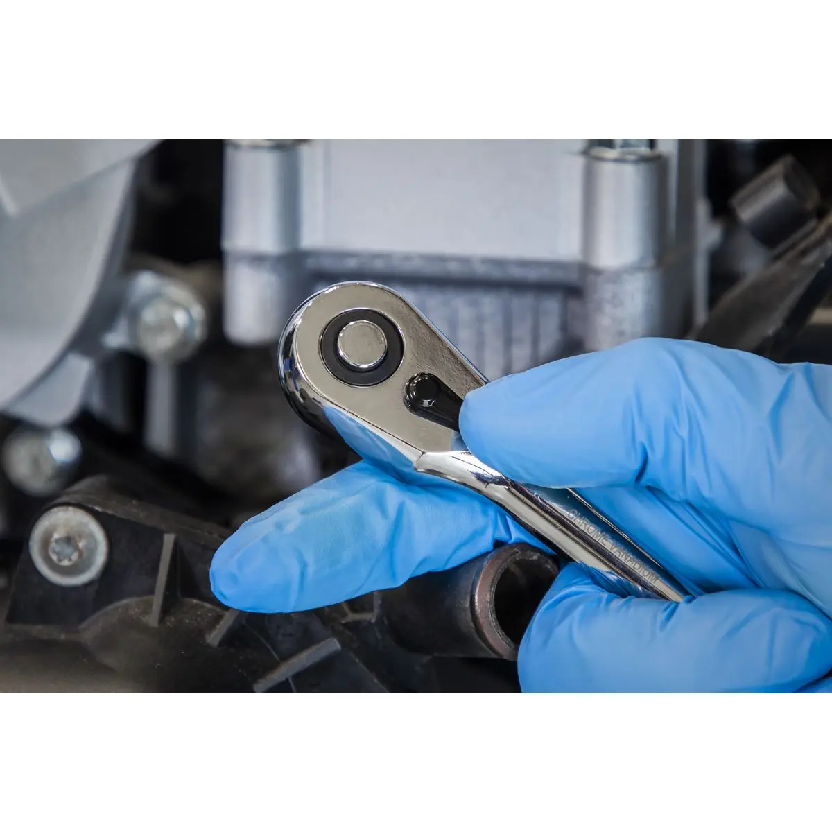 Sealey Premier Ratchet Wrench 1/4"Sq Drive Flip Reverse - Image 7