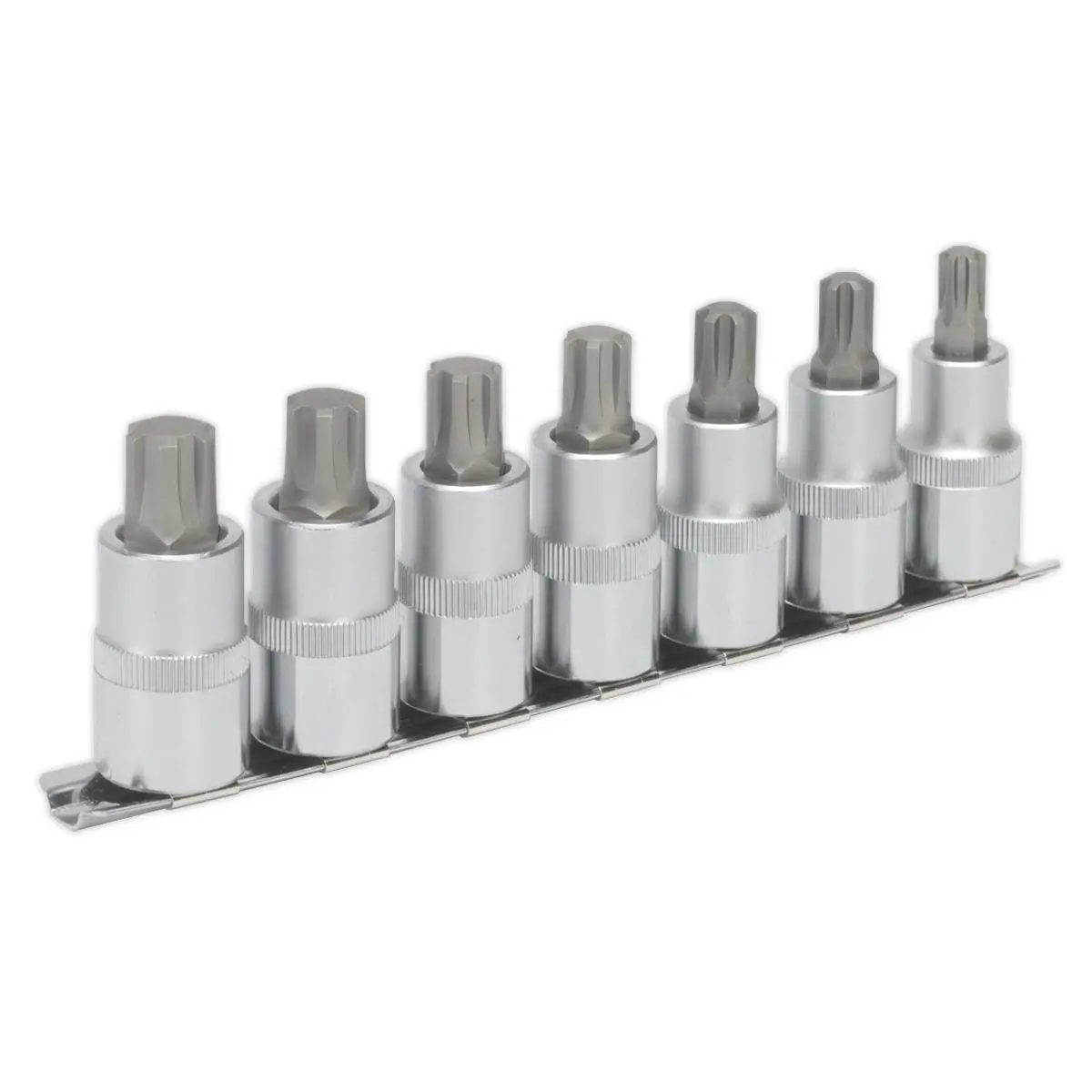 Sealey Premier Ribe Socket Bit Set 7pc 1/2"Sq Drive 55mm