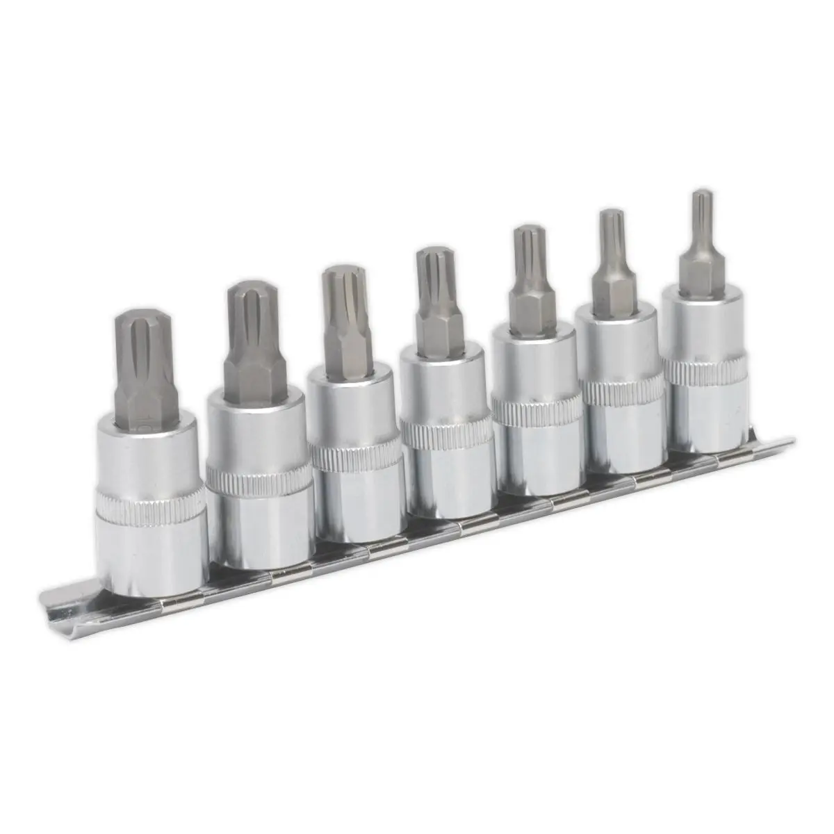 Sealey Premier Ribe Socket Bit Set 7pc 3/8"Sq Drive 50mm