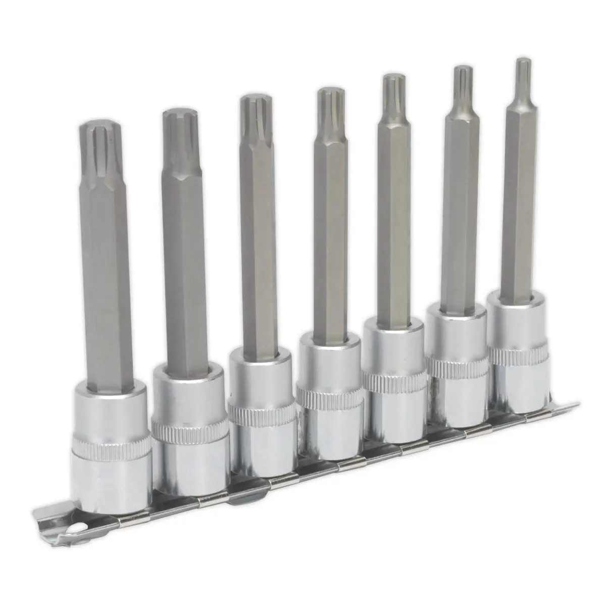 Sealey Premier Ribe Socket Bit Set 7pc 3/8"Sq Drive 95mm