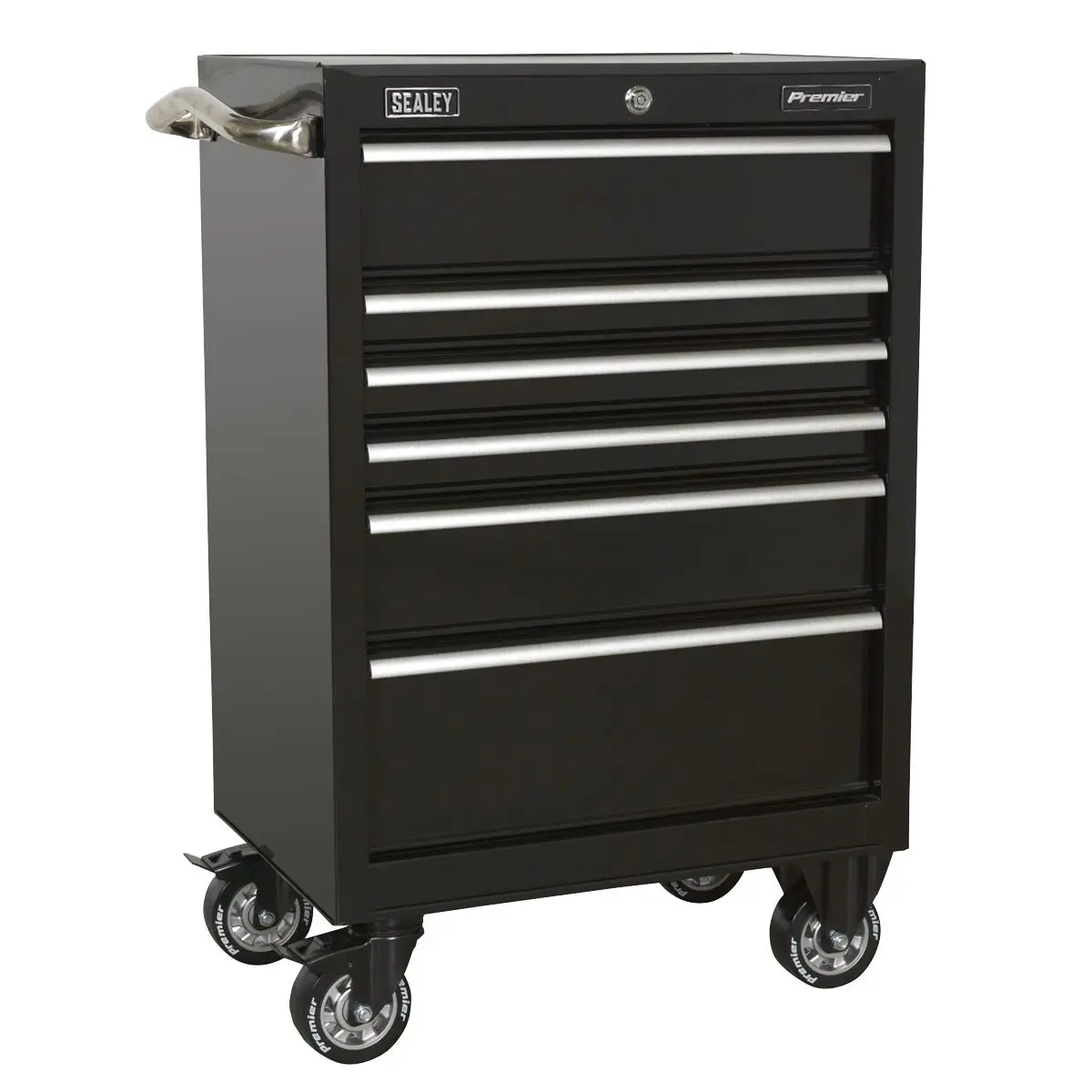 Sealey Premier Rollcab 6 Drawer 675mm Heavy-Duty Black