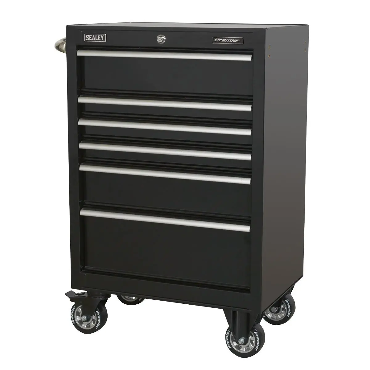 Sealey Premier Rollcab 6 Drawer 675mm Heavy-Duty Black - Image 5