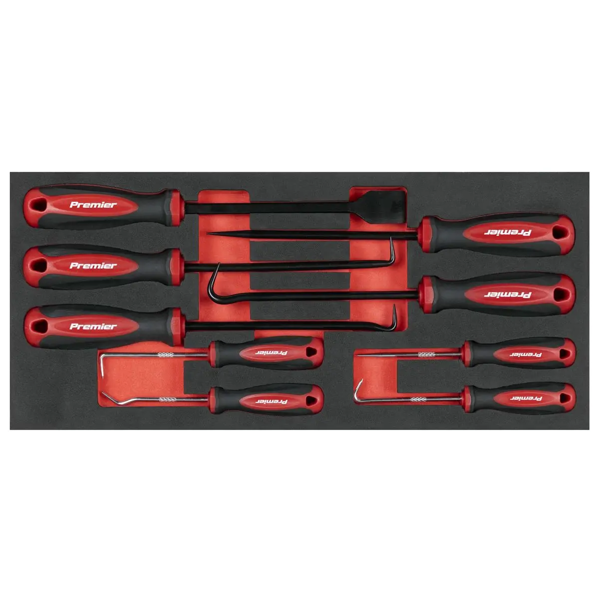 Sealey Premier Scraper & Hook Set with Tool Tray 9pc