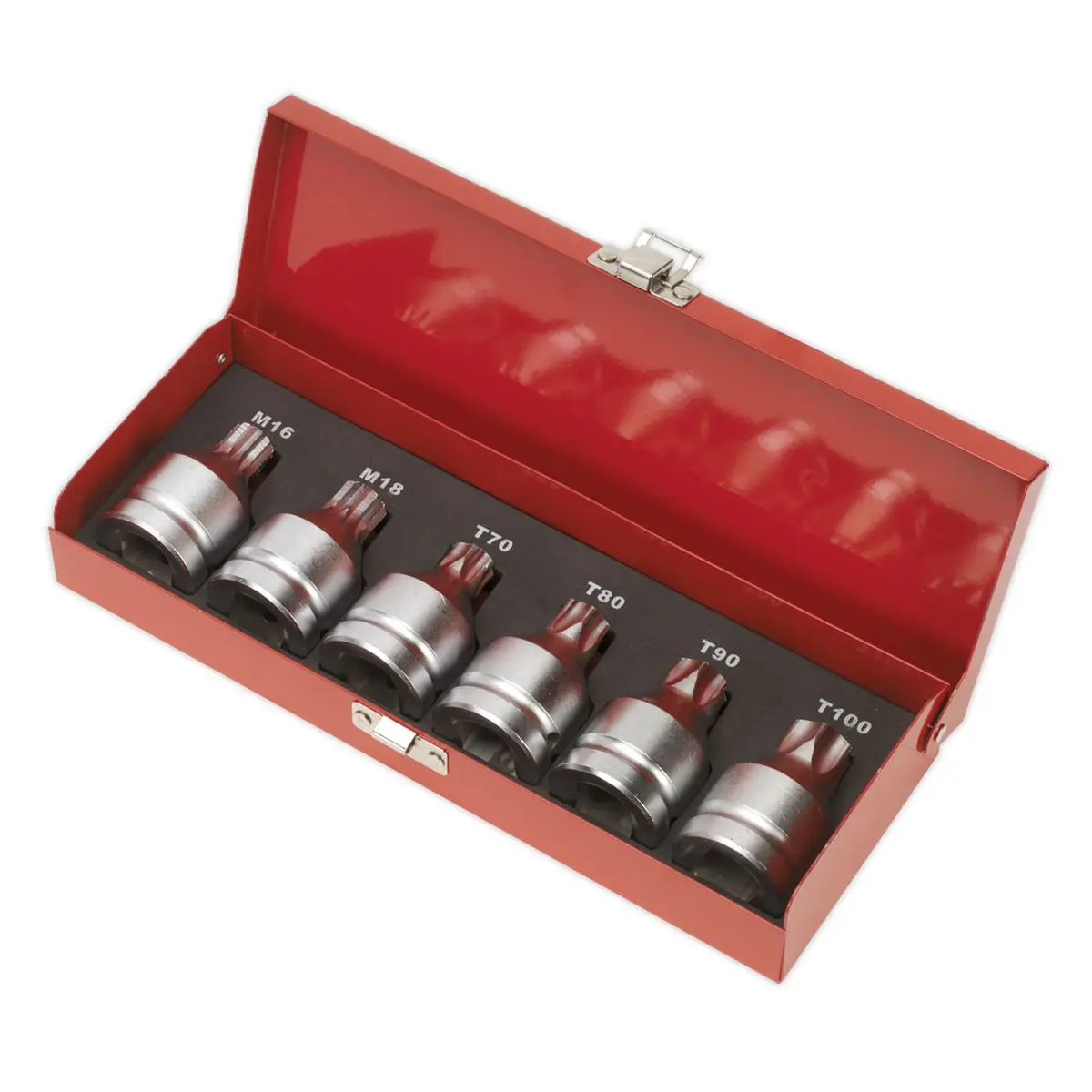 Sealey Premier Security TRX-Star* & Security Spline Socket Bit Set 6pc 3/4"Sq Drive - Image 2