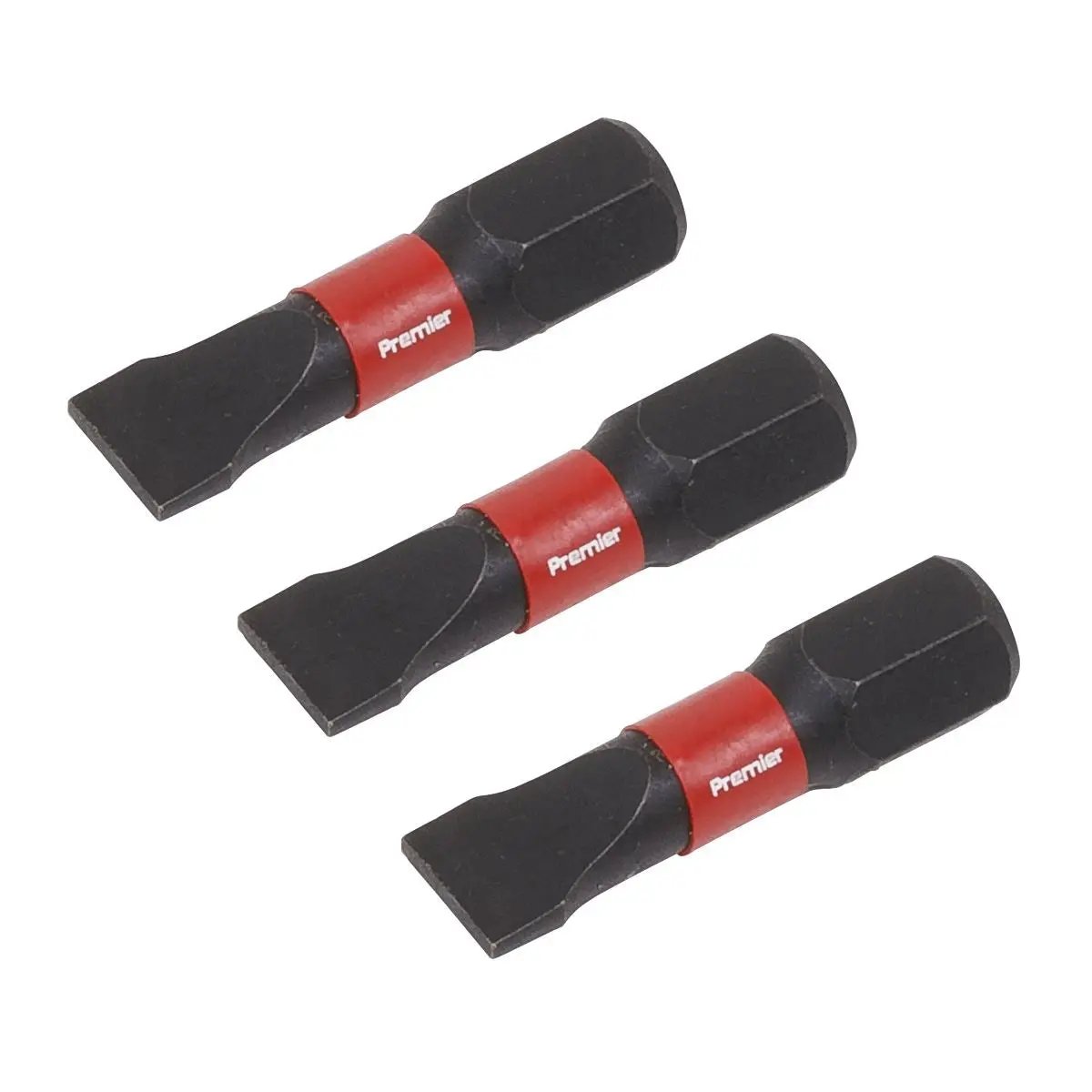 Sealey Premier Slotted 6.5mm Impact Power Tool Bits 25mm - 3pc - Image 6