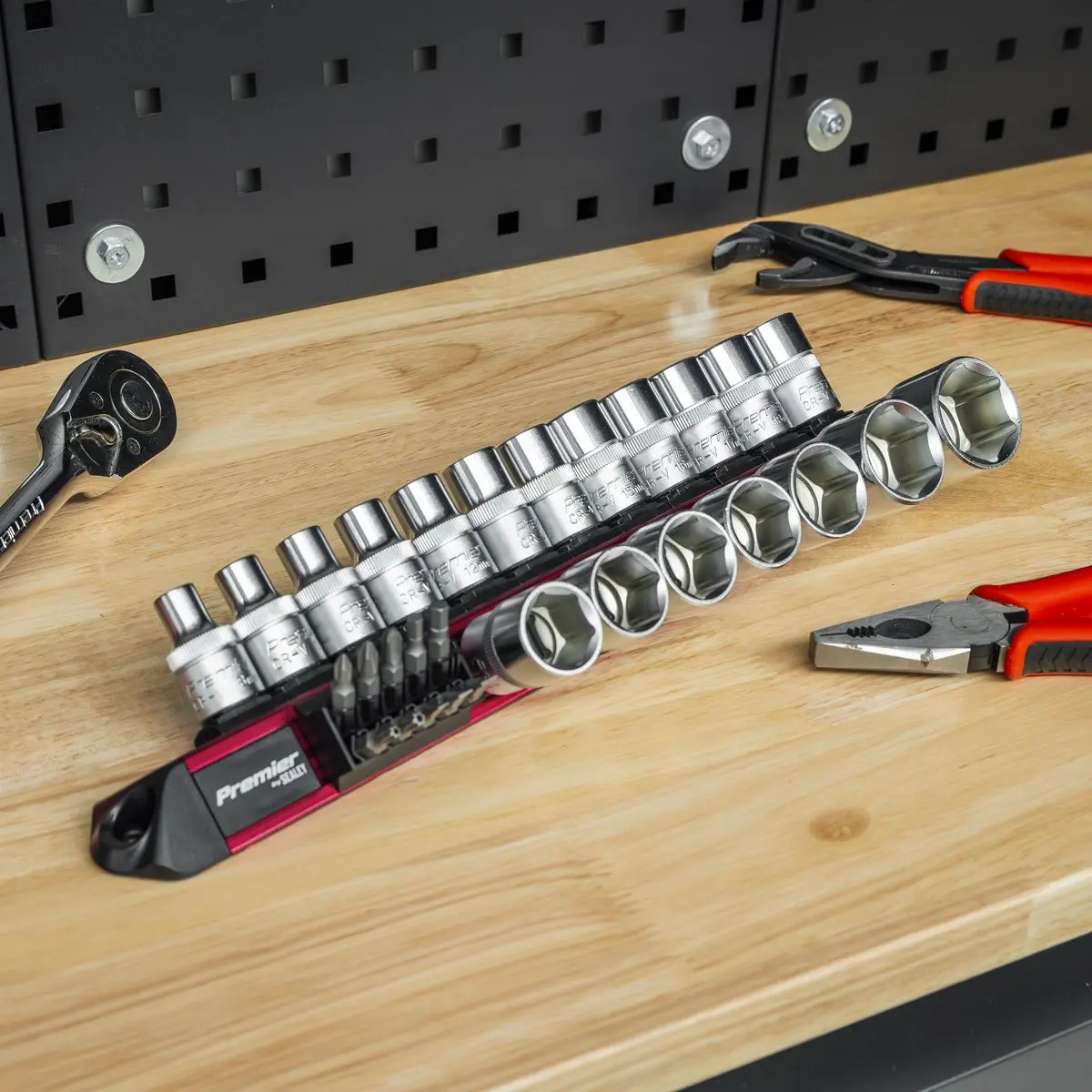 Sealey Premier Socket & Bit Retaining Rail 1/2"Sq Drive - Image 5