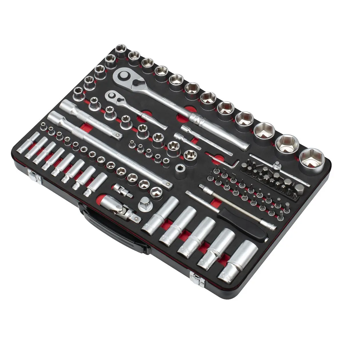 Sealey Premier Platinum Socket Set 1/4" & 1/2"Sq Drive 108pc - Premier Platinum - Image 2