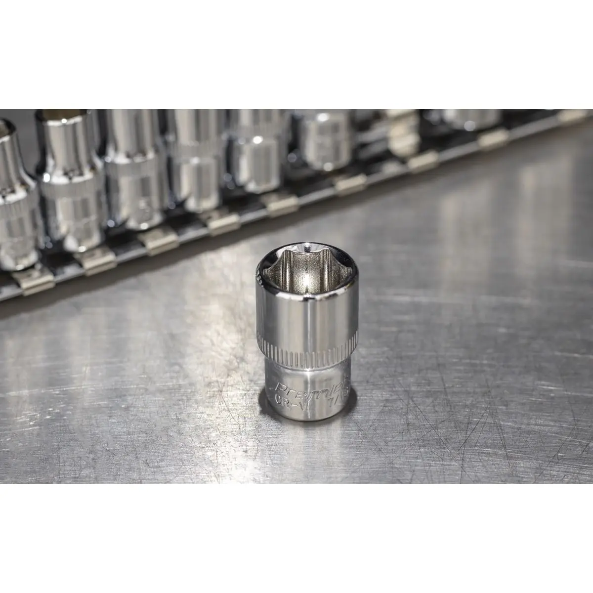 Sealey Premier Socket Set 11pc 1/4"Sq Drive WallDrive® - Imperial - Image 6