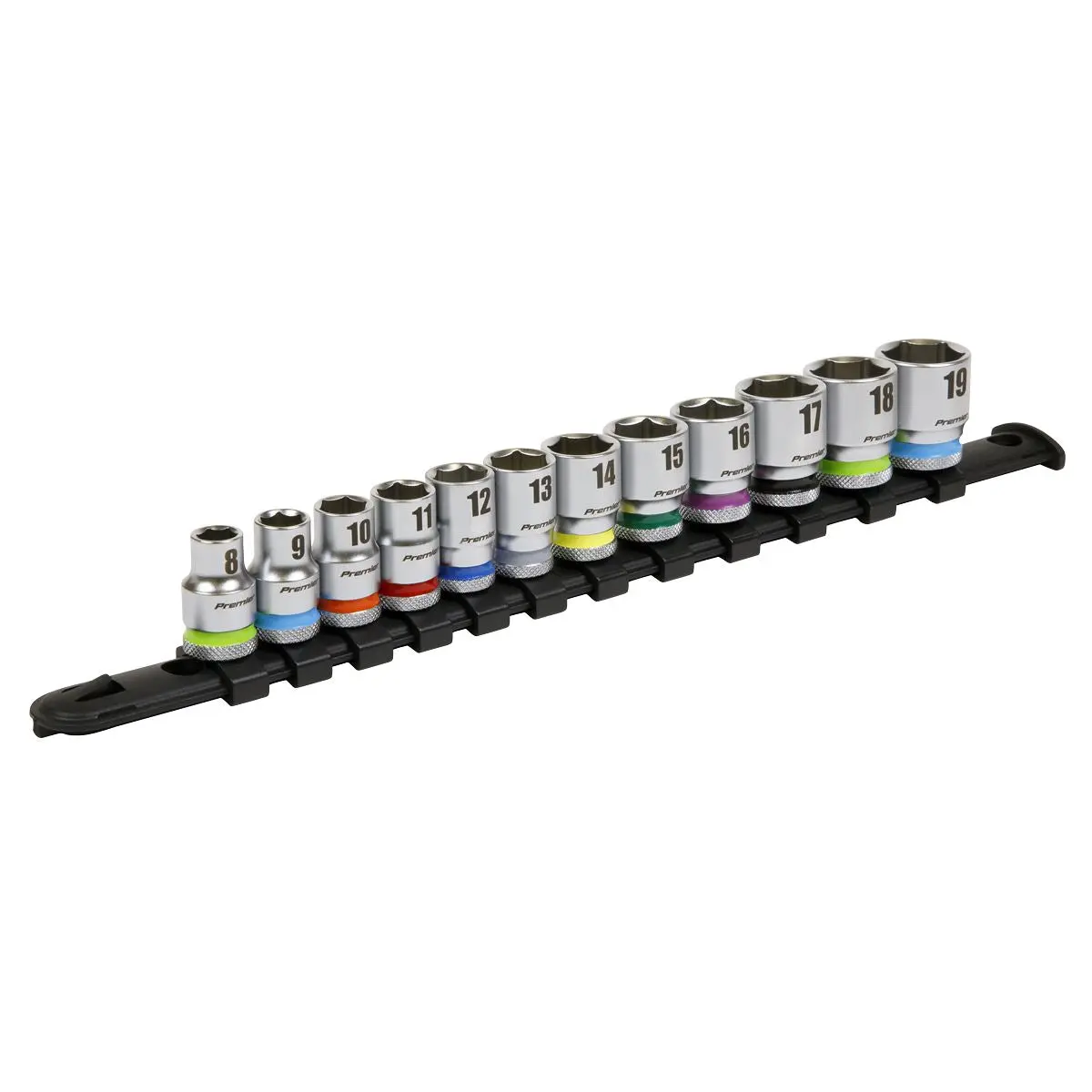 Sealey Premier Platinum Socket Set 12pc 3/8"Sq Drive WallDrive® Metric