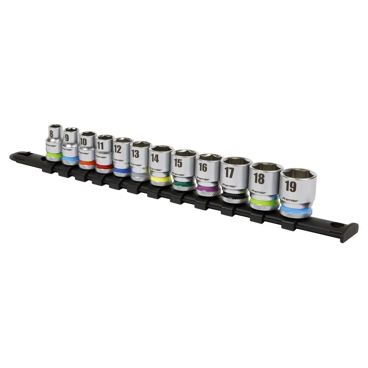 Sealey Premier Platinum Socket Set 12pc 3/8"Sq Drive WallDrive® Metric - Image 6