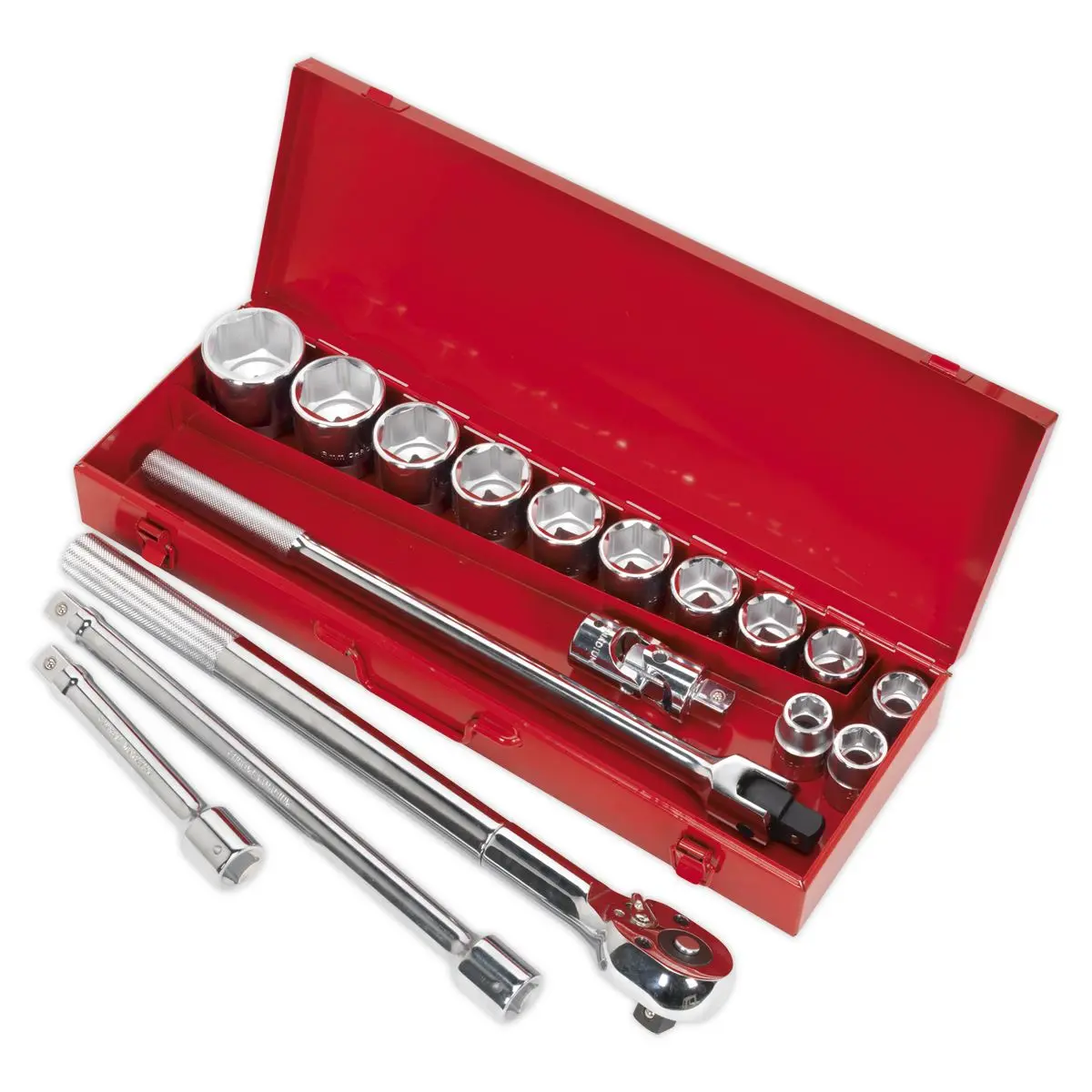 Sealey Premier Socket Set 17pc 3/4"Sq Drive WallDrive® Metric - Image 7