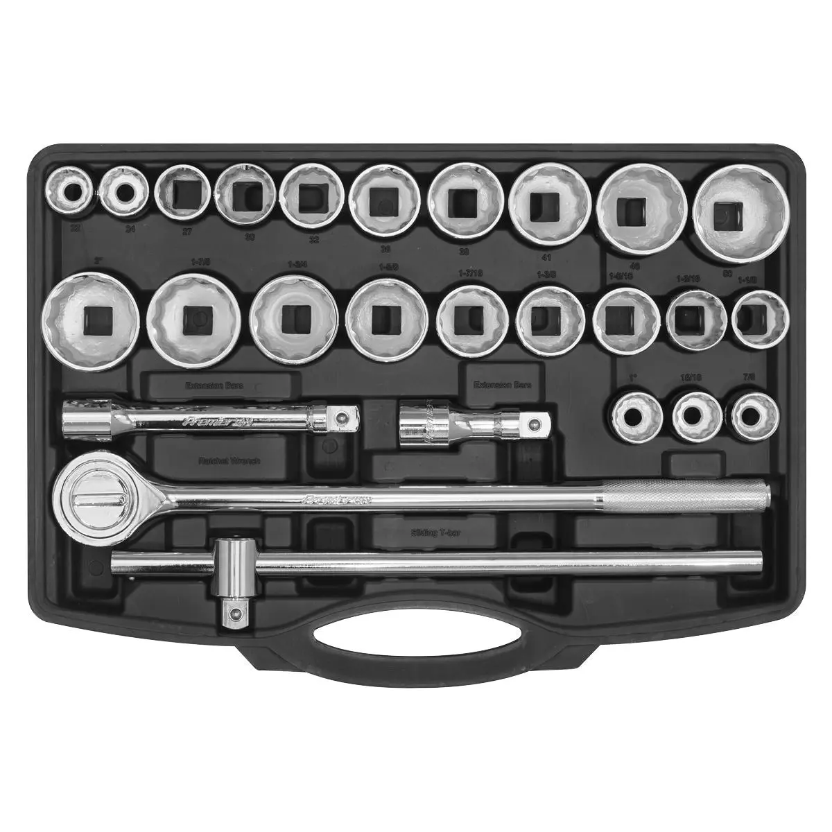 Sealey Premier Socket Set 26pc 3/4"Sq Drive 12-point WallDrive® - Image 6