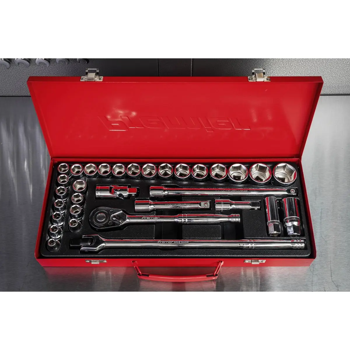 Sealey Premier Socket Set 32pc 1/2"Sq Drive 6pt WallDrive® - Metric/Imperial - Image 3