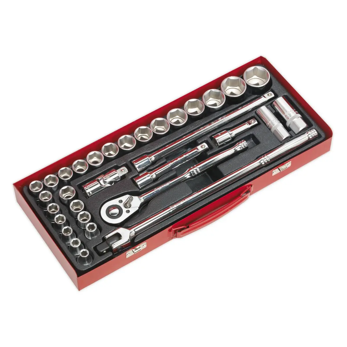 Sealey Premier Socket Set 32pc 1/2"Sq Drive 6pt WallDrive® - Metric/Imperial - Image 8