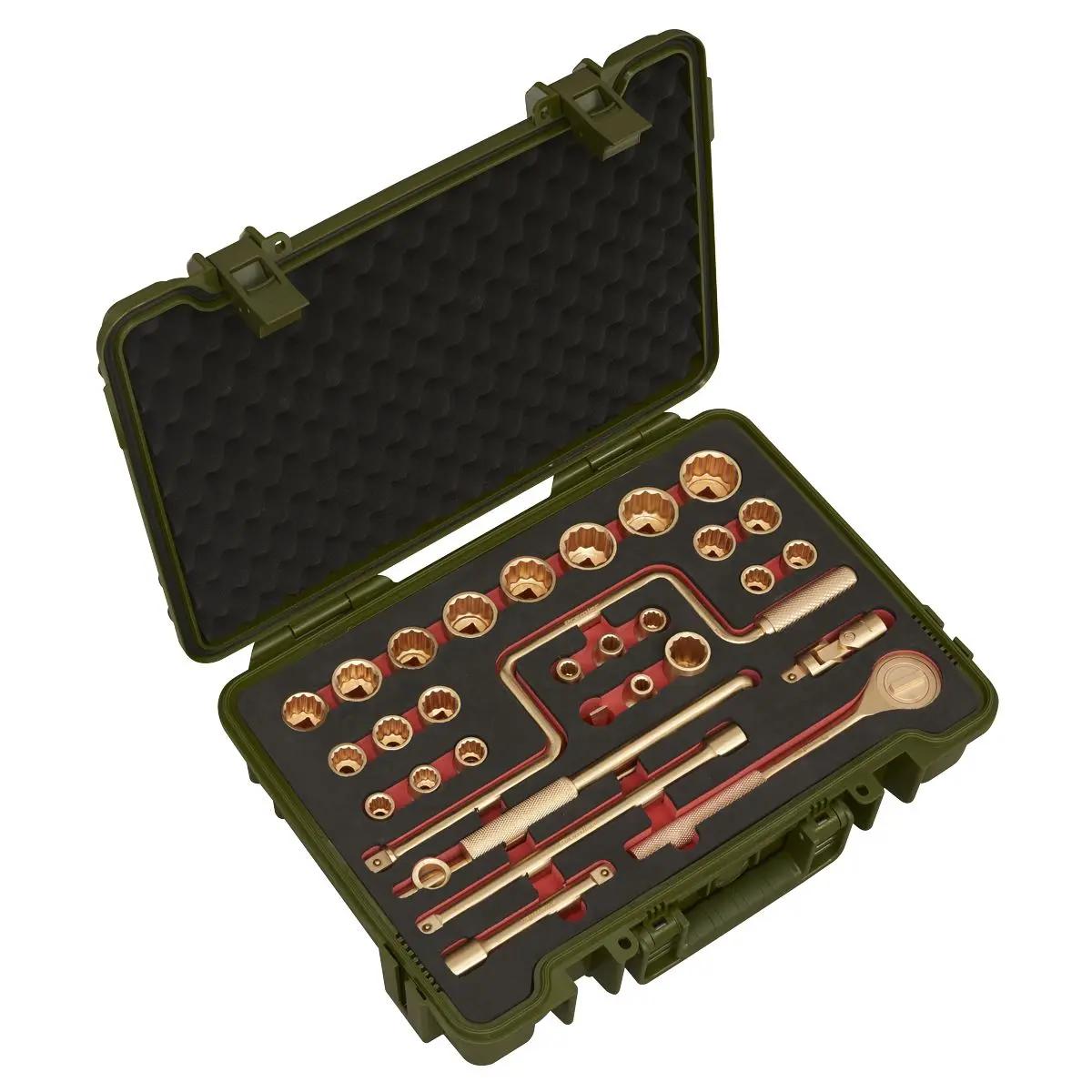 Sealey Premier Socket Set 31pc 1/2"Sq Drive - Non-Sparking