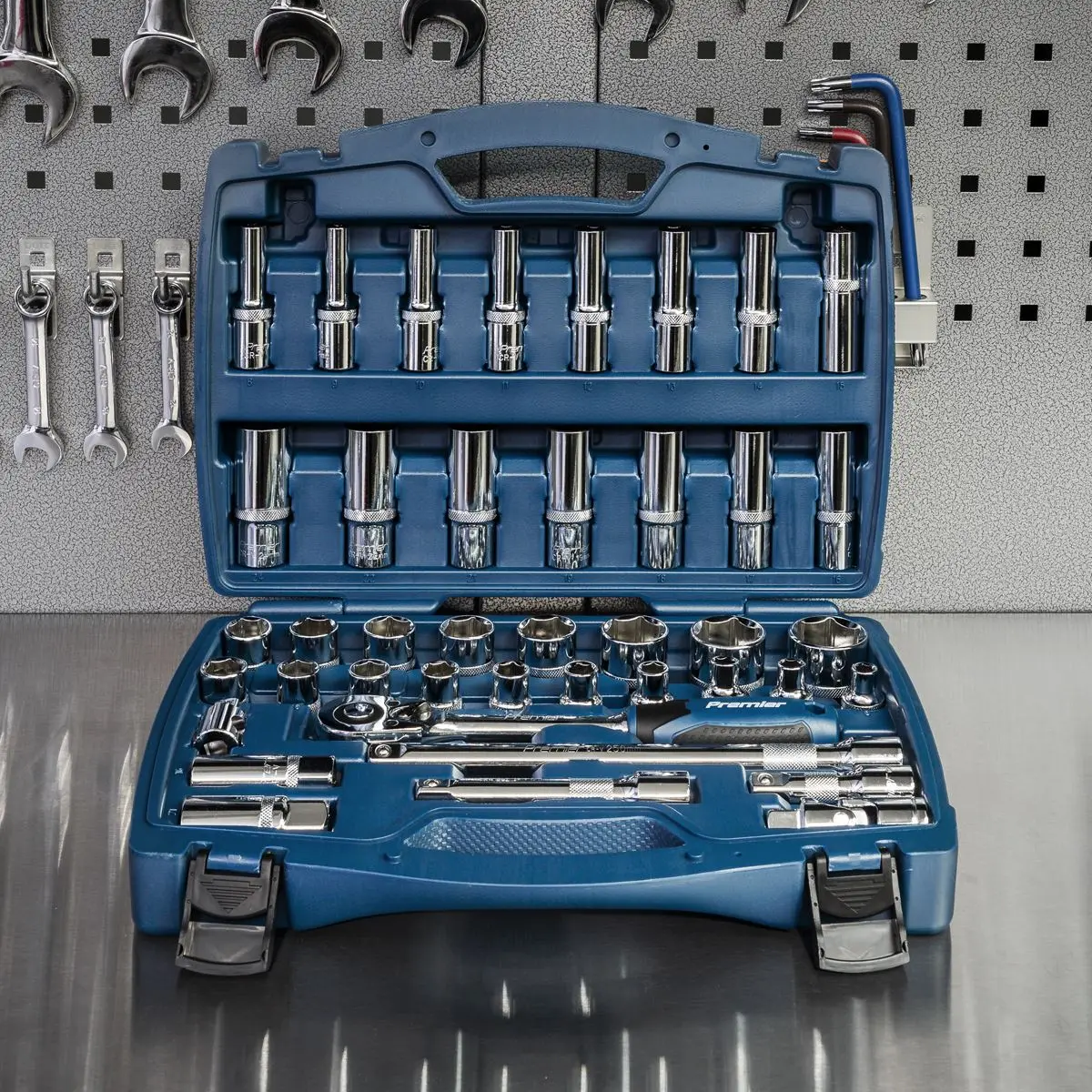 Sealey Premier Socket Set 41pc 1/2"Sq Drive WallDrive® Metric - Image 8