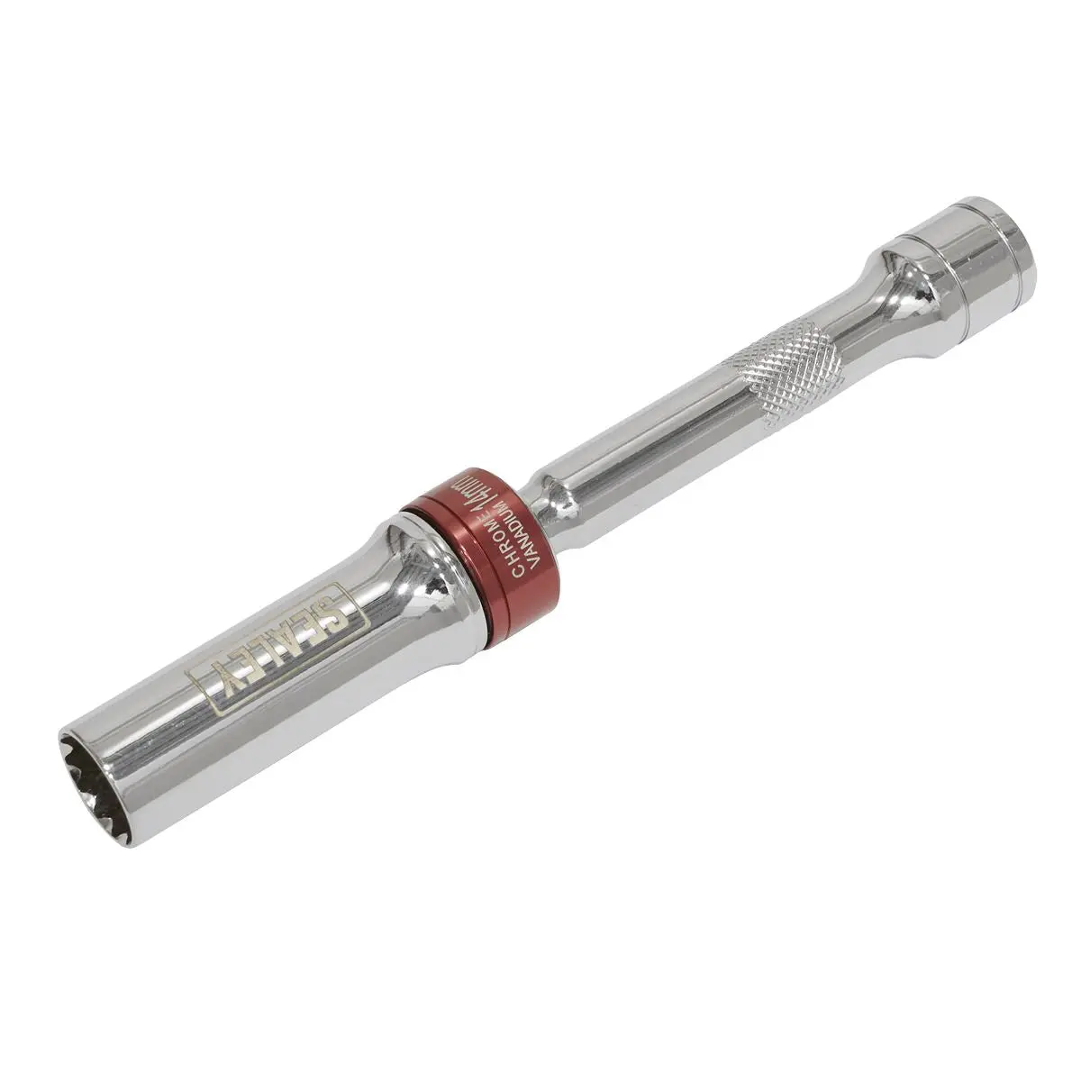Sealey Premier Spark Plug Socket with Universal Joint 14mm 3/8" Drive 12 Point 150mm - Image 2