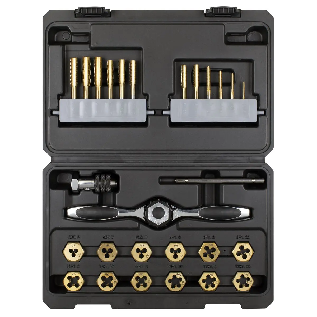 Sealey Premier Titanium Coated Hexagonal Tap & Die Set 26pc - Image 4