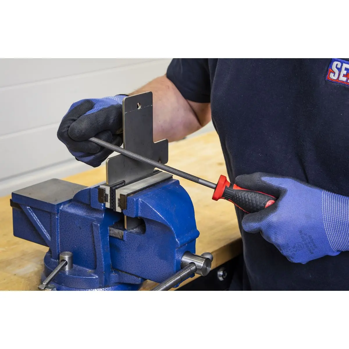 Sealey Premier Tool Tray with Engineer’s File Set 5pc - Image 4