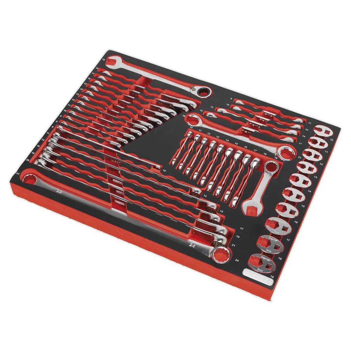 Sealey Premier Platinum Tool Tray with Specialised Spanner Set 44pc - Image 2