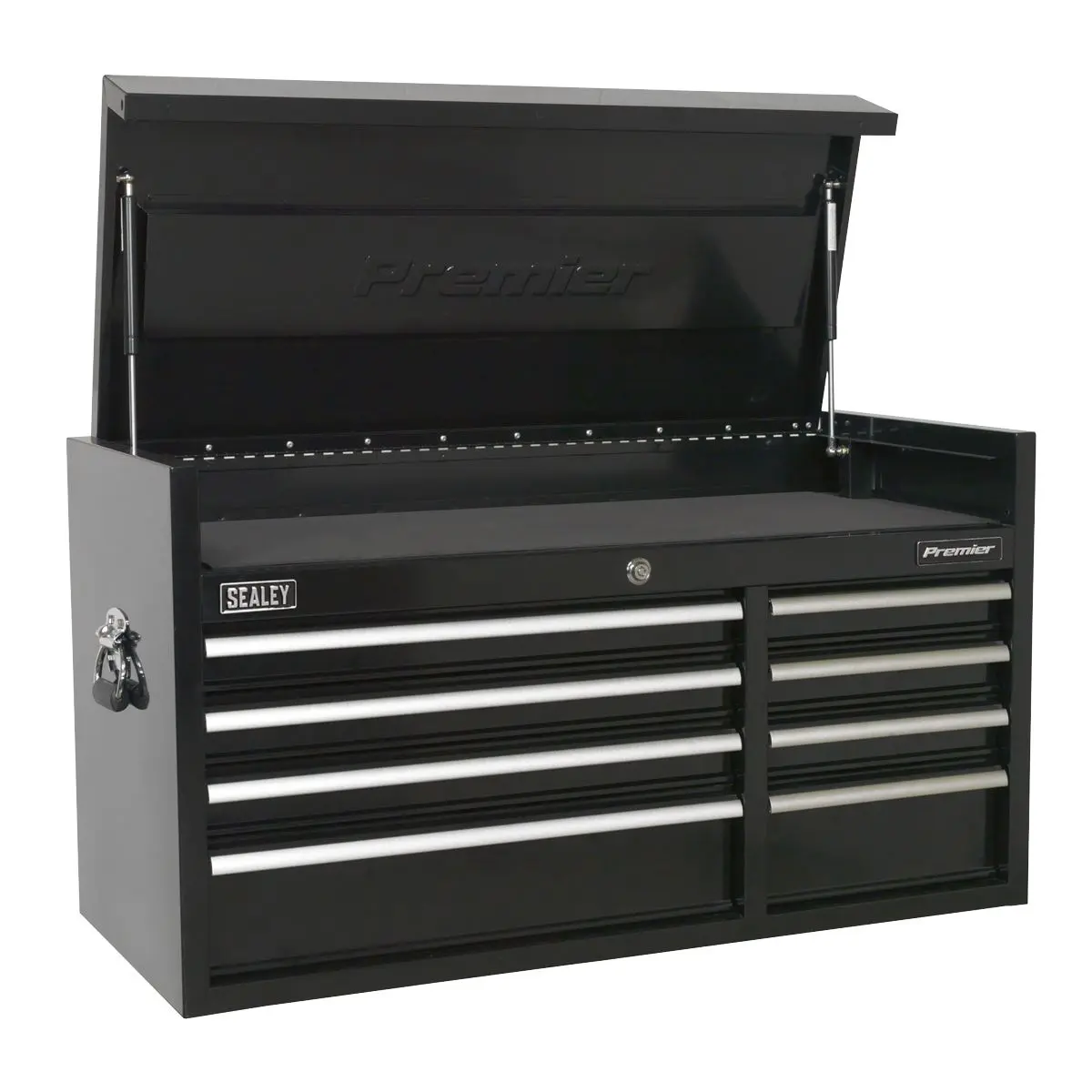 Sealey Premier Topchest 8 Drawer 1040mm Extra-Wide Heavy-Duty Black