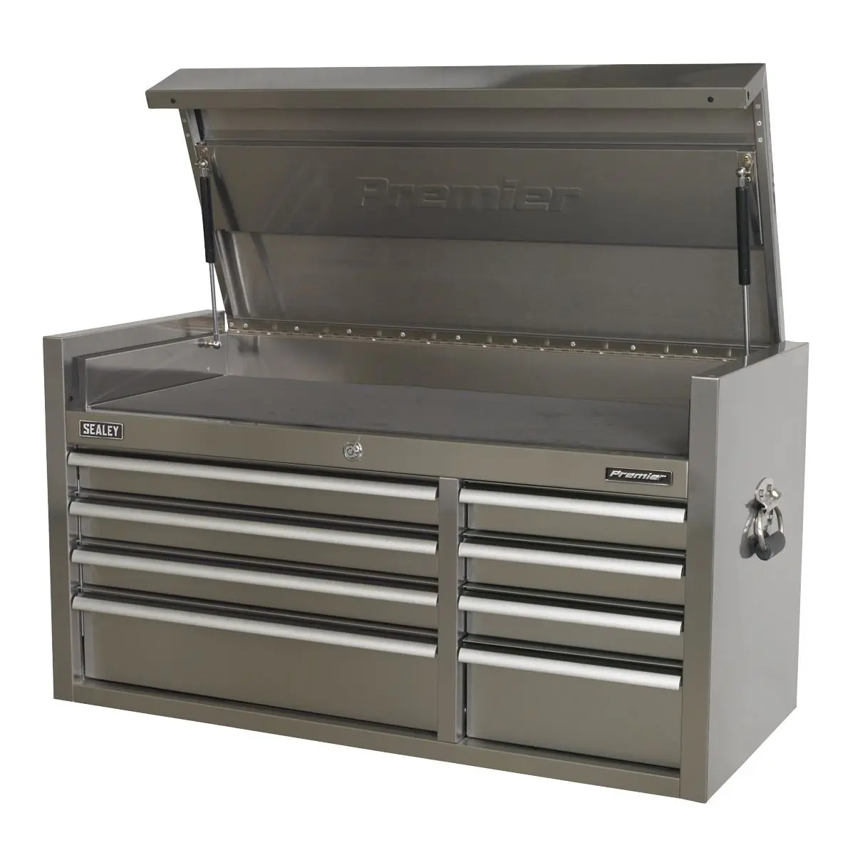 Sealey Premier Topchest 8 Drawer 1055mm Extra-Wide Stainless Steel Heavy-Duty - Image 6
