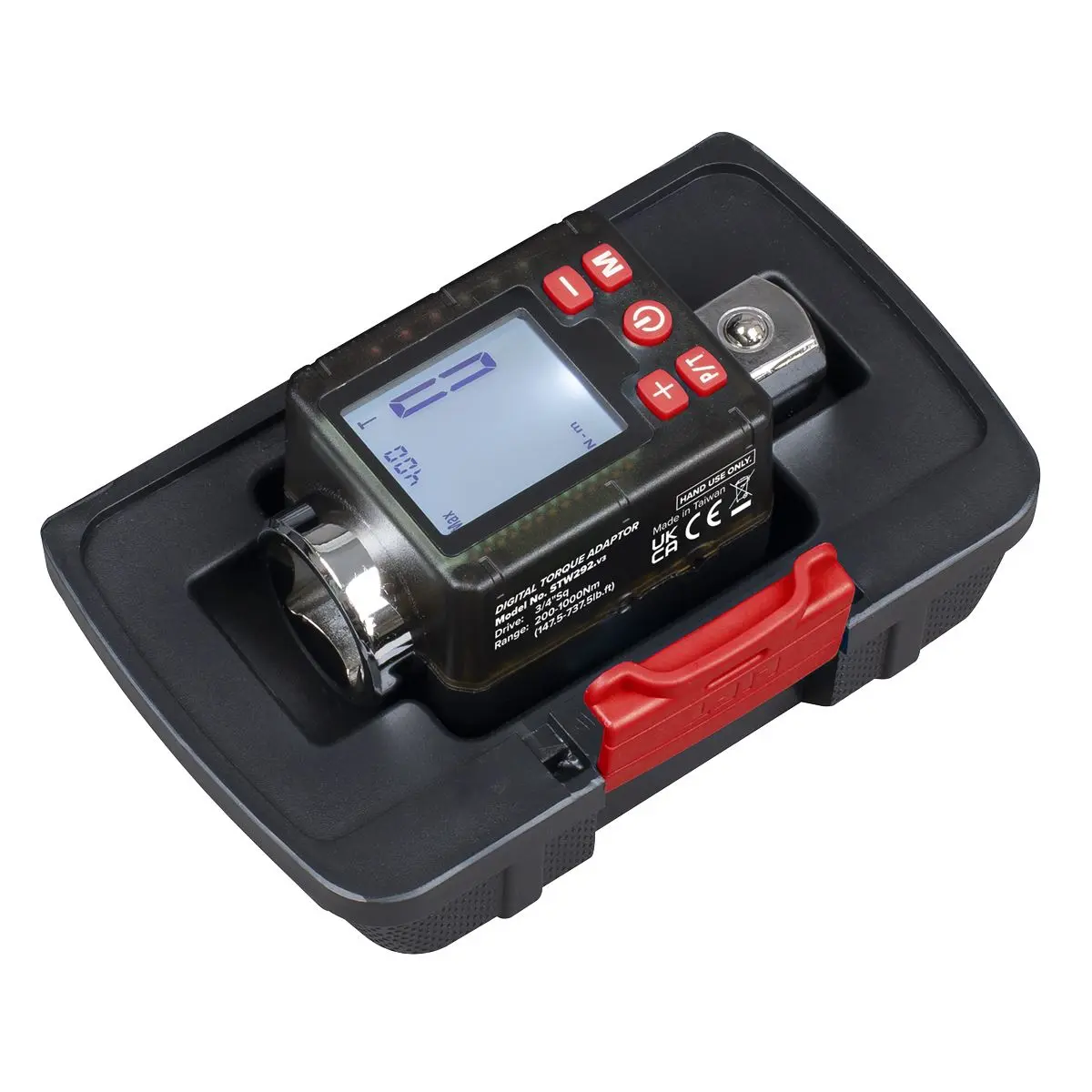 Sealey Premier Torque Adaptor Digital 3/4"Sq Drive 200-1000Nm(147.5-737.5lb.ft) - Image 3