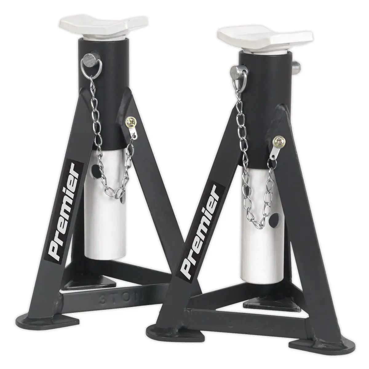 Sealey Premier Premier Trolley Jack 3 Tonne & Axle Stands (Pair) 3 Tonne per Stand Combo - Image 3