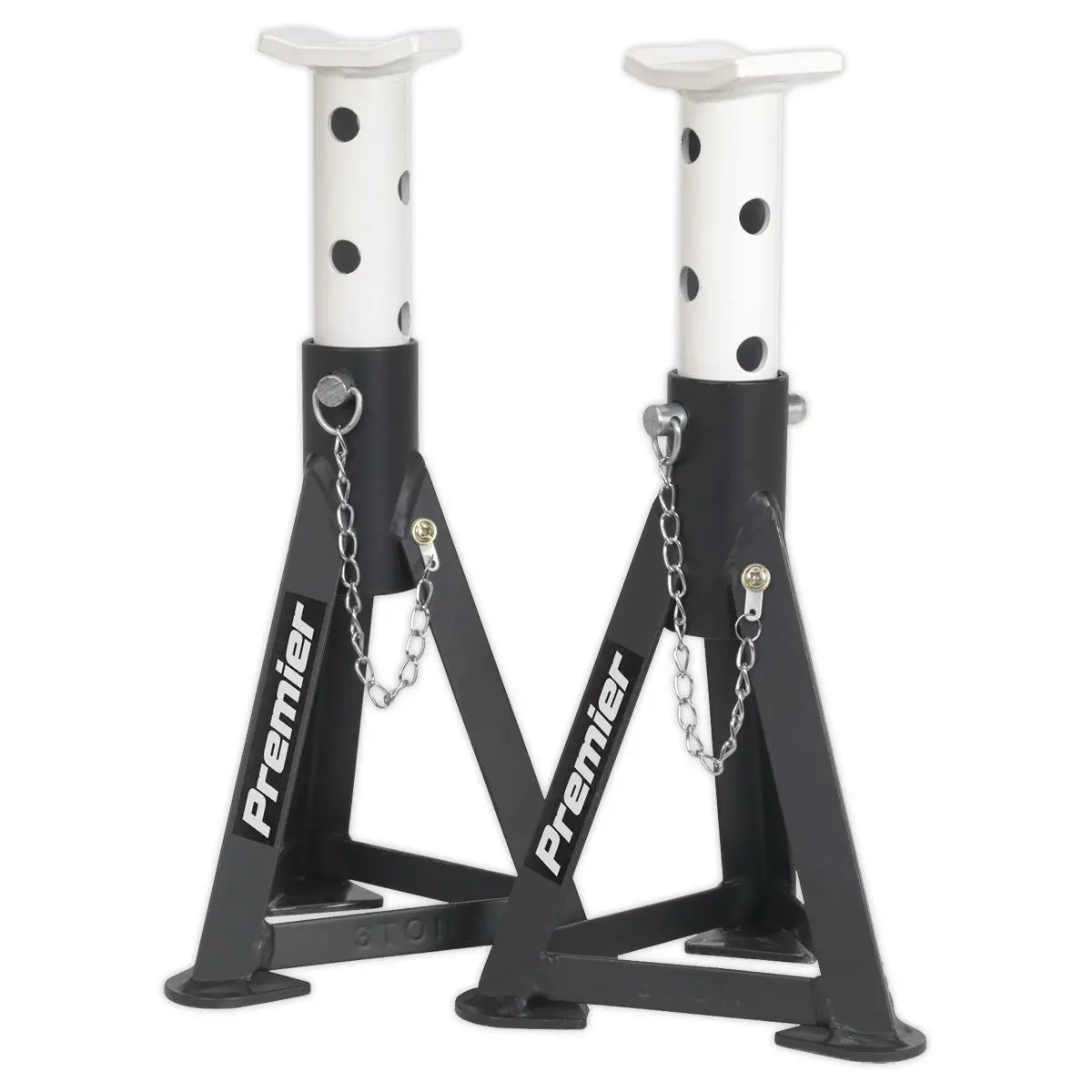 Sealey Premier Premier Trolley Jack 3 Tonne & Axle Stands (Pair) 3 Tonne per Stand Combo - Image 4