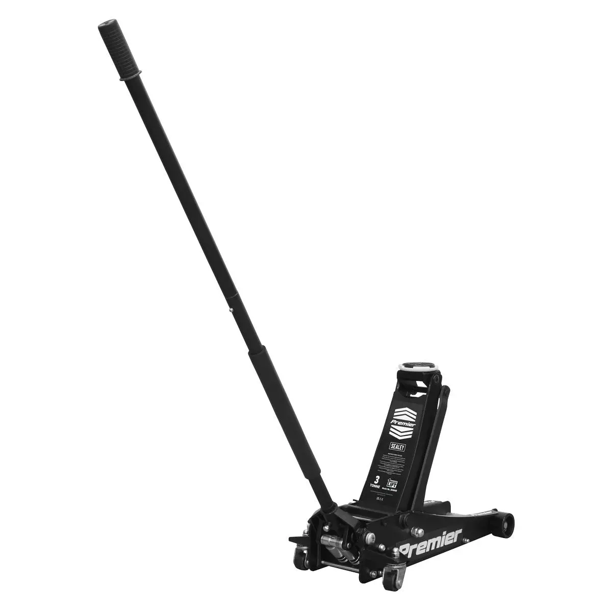 Sealey Premier Premier Low Profile Trolley Jack with Rocket Lift 3 Tonne - Black - Image 5